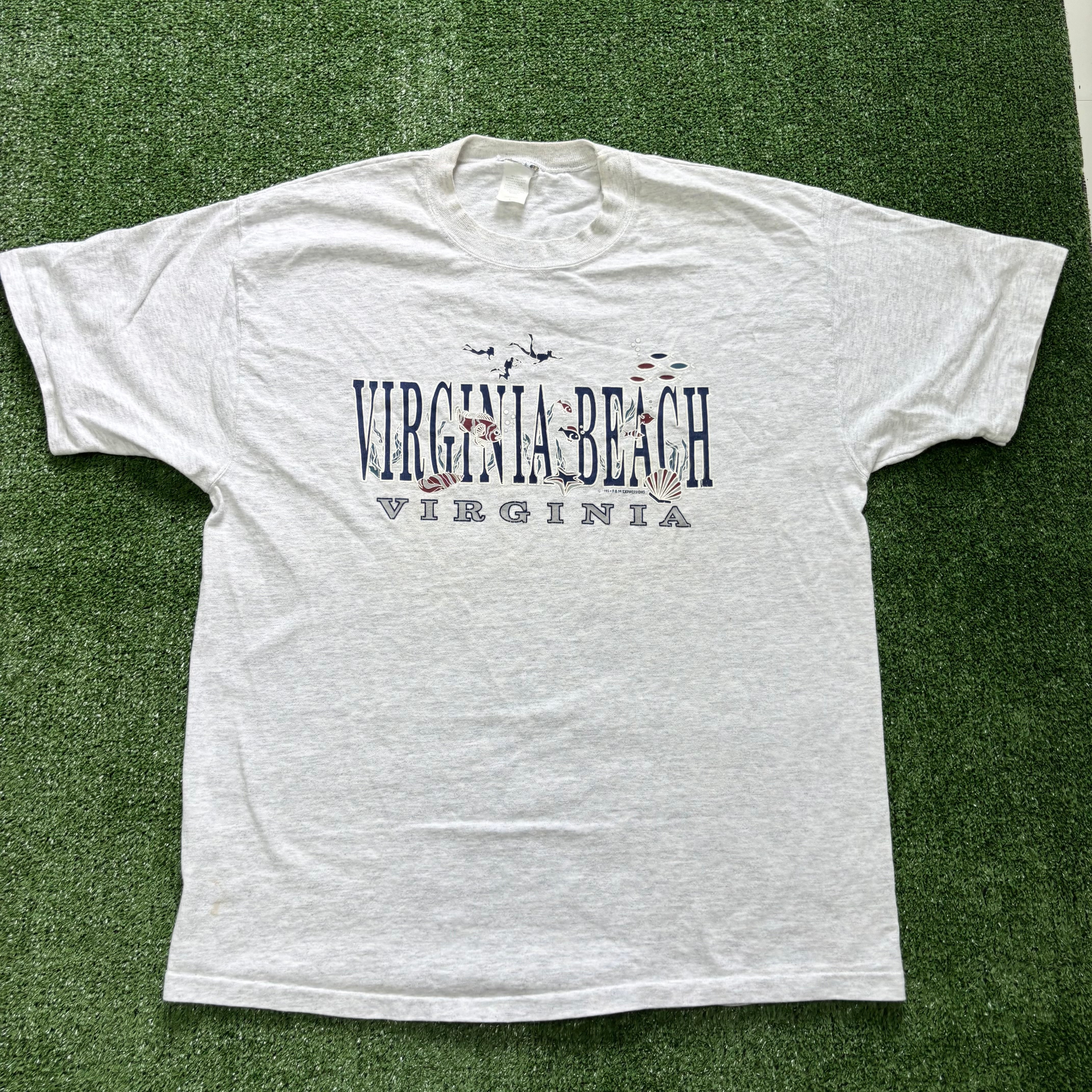 Vintage T Shirt Mens Large Grey Single Stitch Graphic Print 90s USA