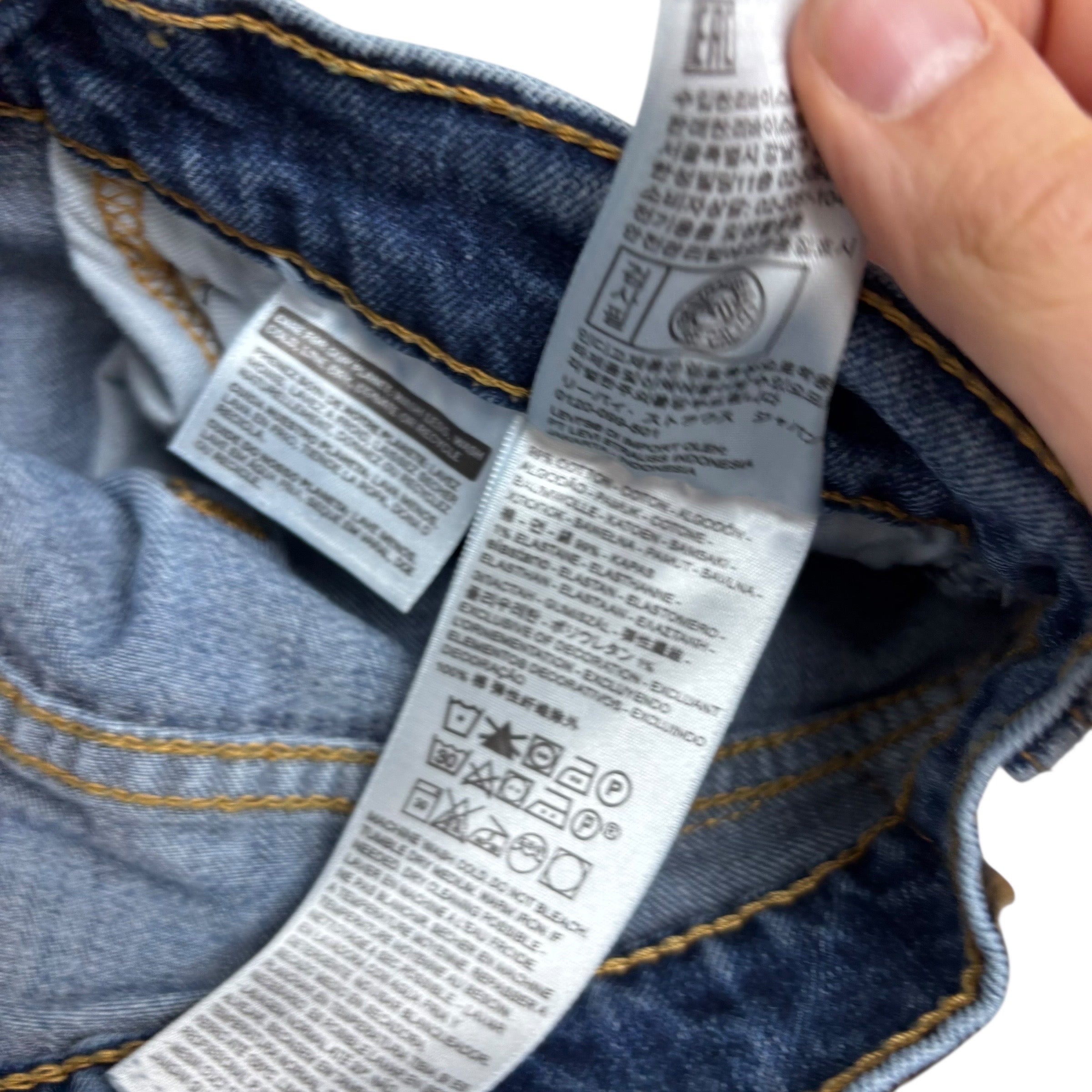 Levis 505 Jeans W27 L30 Mens Mid Blue Regular Straight Fit Stretch Denim