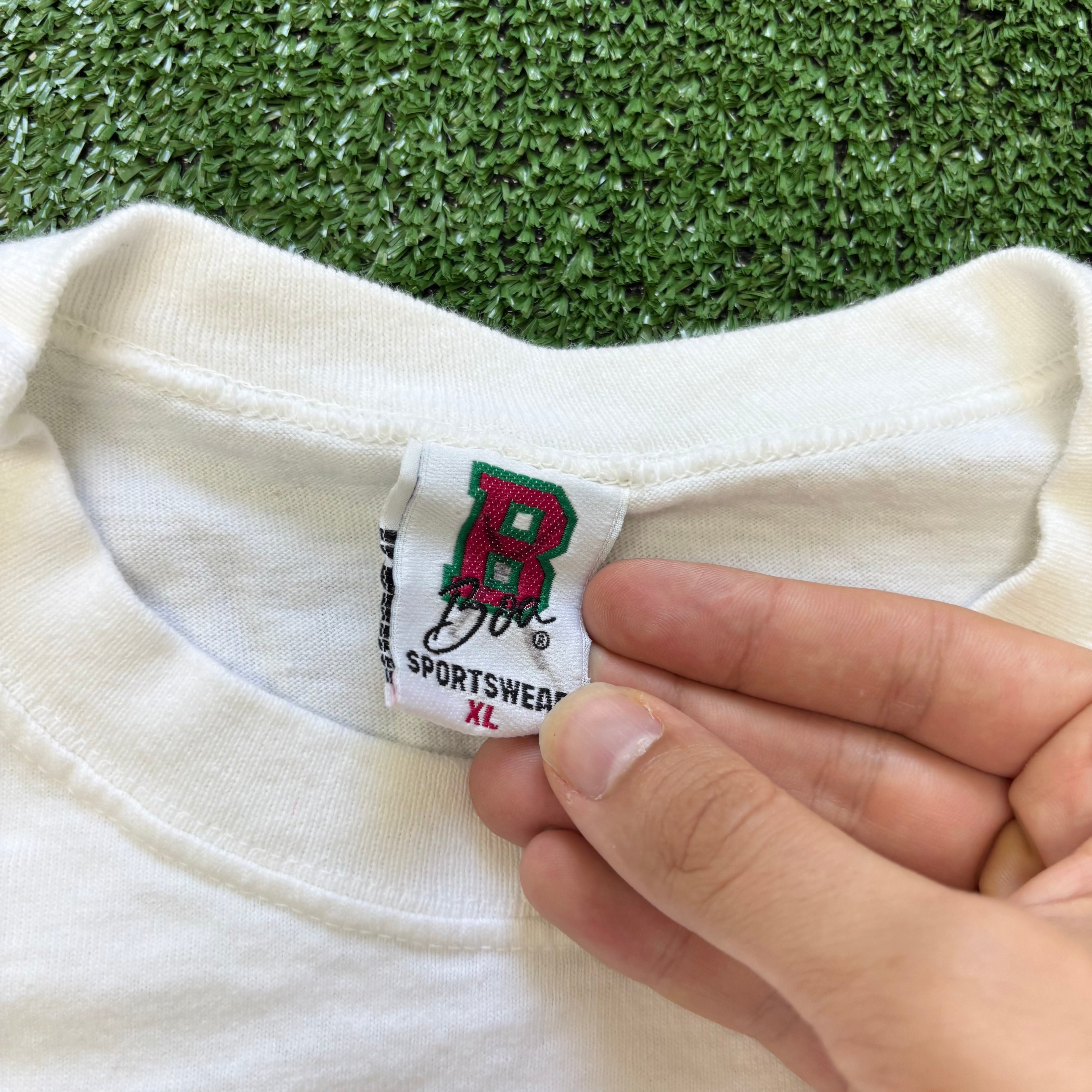 Vintage T Shirt Mens XL White Single Stitch Graphic Print 90s USA (E)