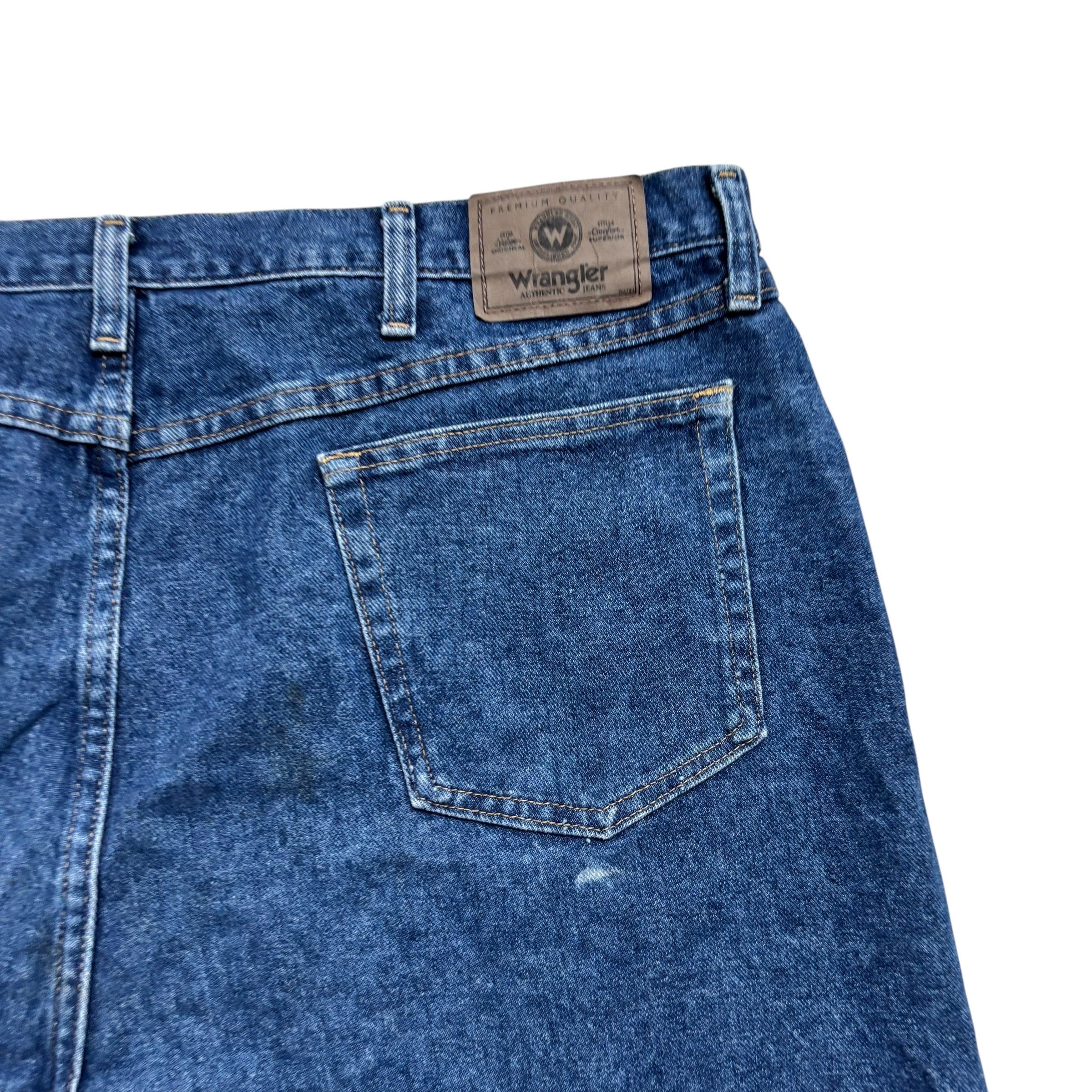 Wrangler Baggy Jorts W44 Mens Denim Shorts Mid Blue Relaxed Fit