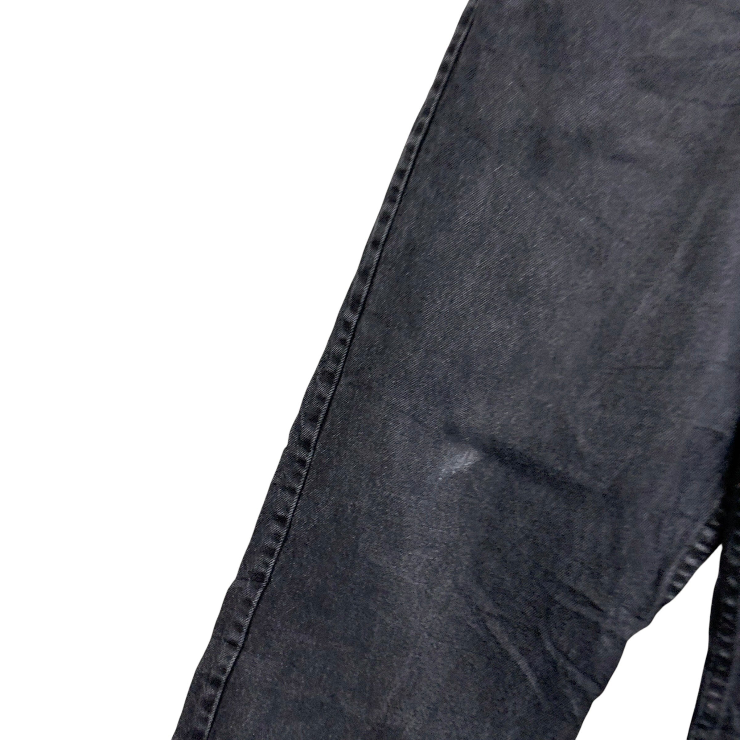 Wrangler Jeans W38 L30 Mens Black Relaxed Straight Fit Denim