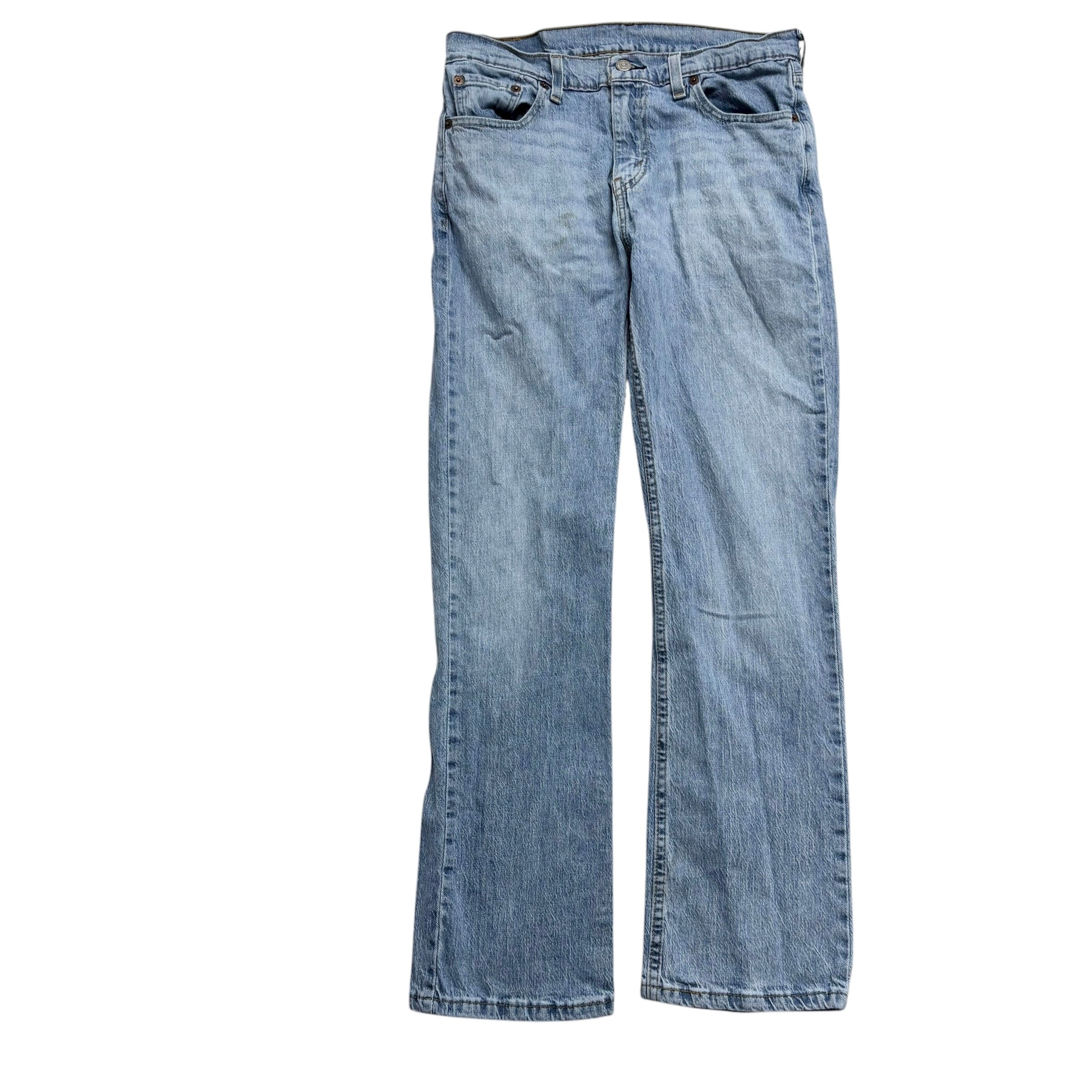 Levis 527 Jeans W30 L30 Mens Light Blue Slim Bootcut Fit Stretch Denim (F)