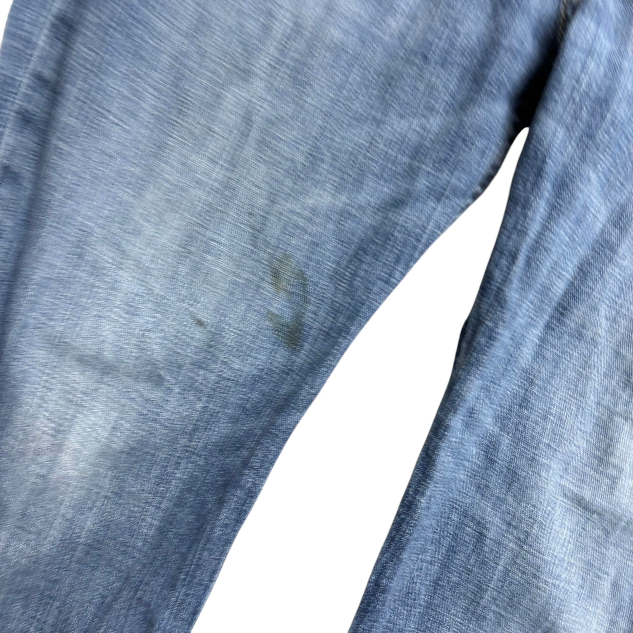 Levis 514 Jeans W36 L30 Mens Mid Blue Regular Straight Fit Stretch Denim (F)