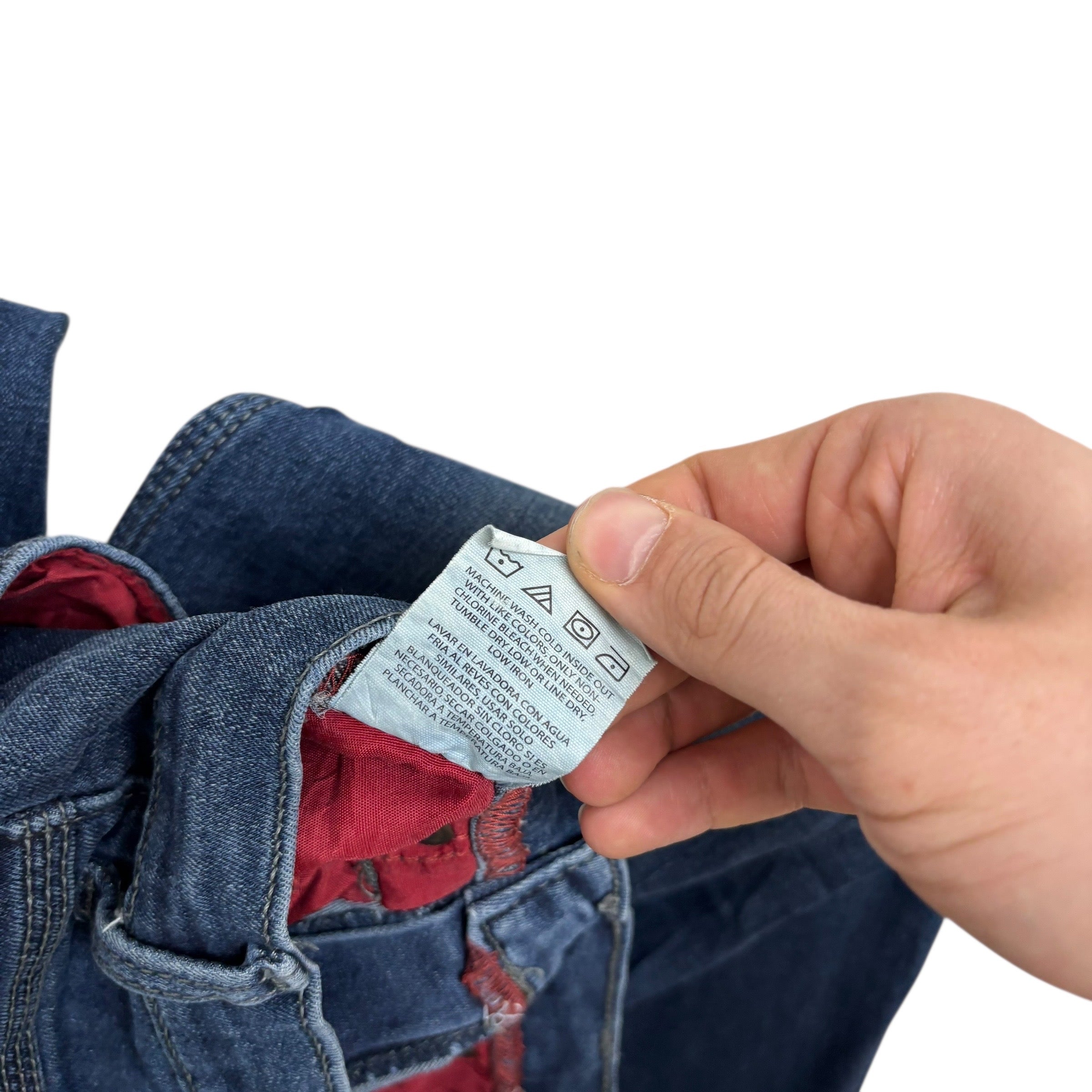 Wrangler Jeans W30 L30 Mens Dark Blue Regular Straight Fit Stretch Denim (E)