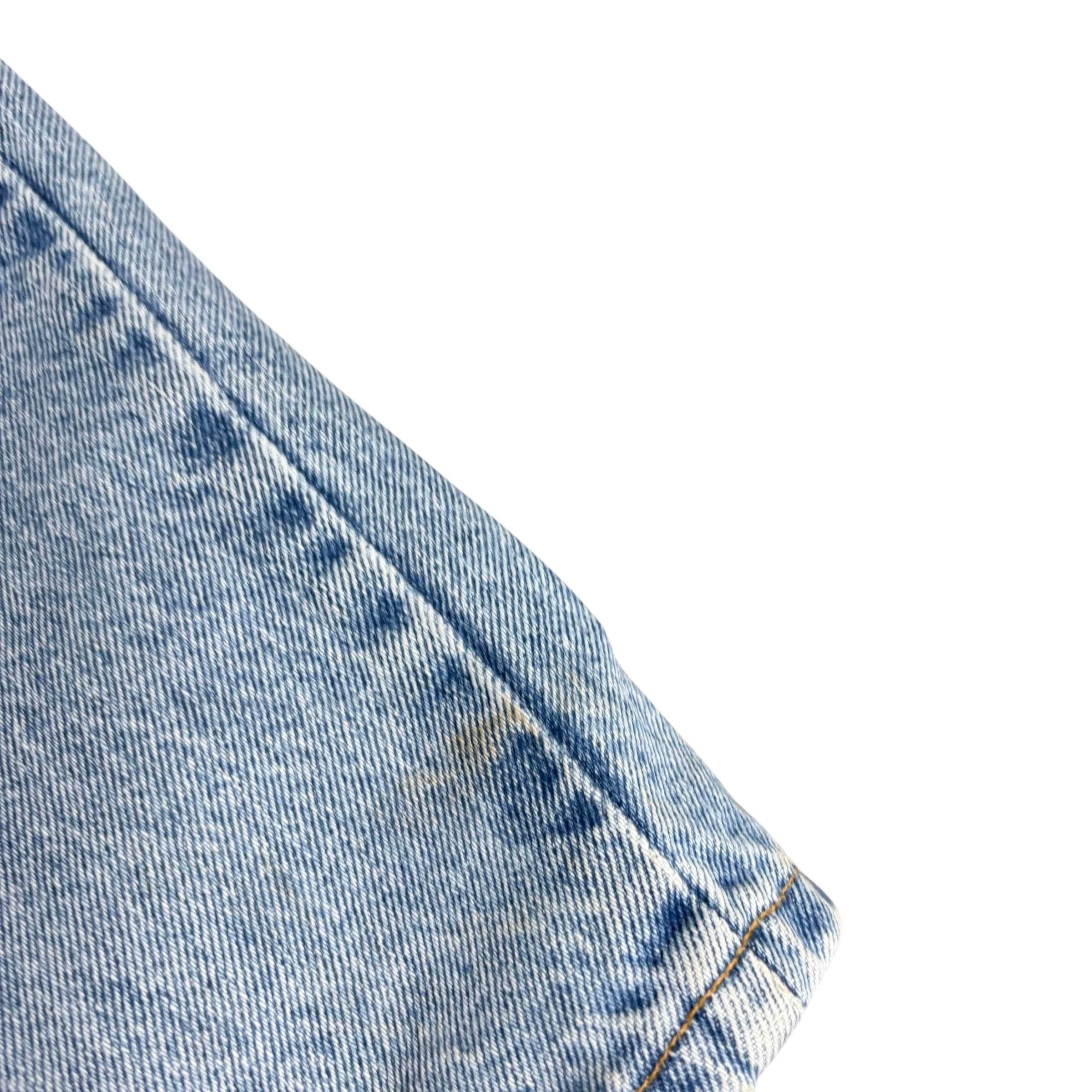 Levis 551 Jeans W34 L29 Womens Light Blue Relaxed Taper Fit USA Made Vintage