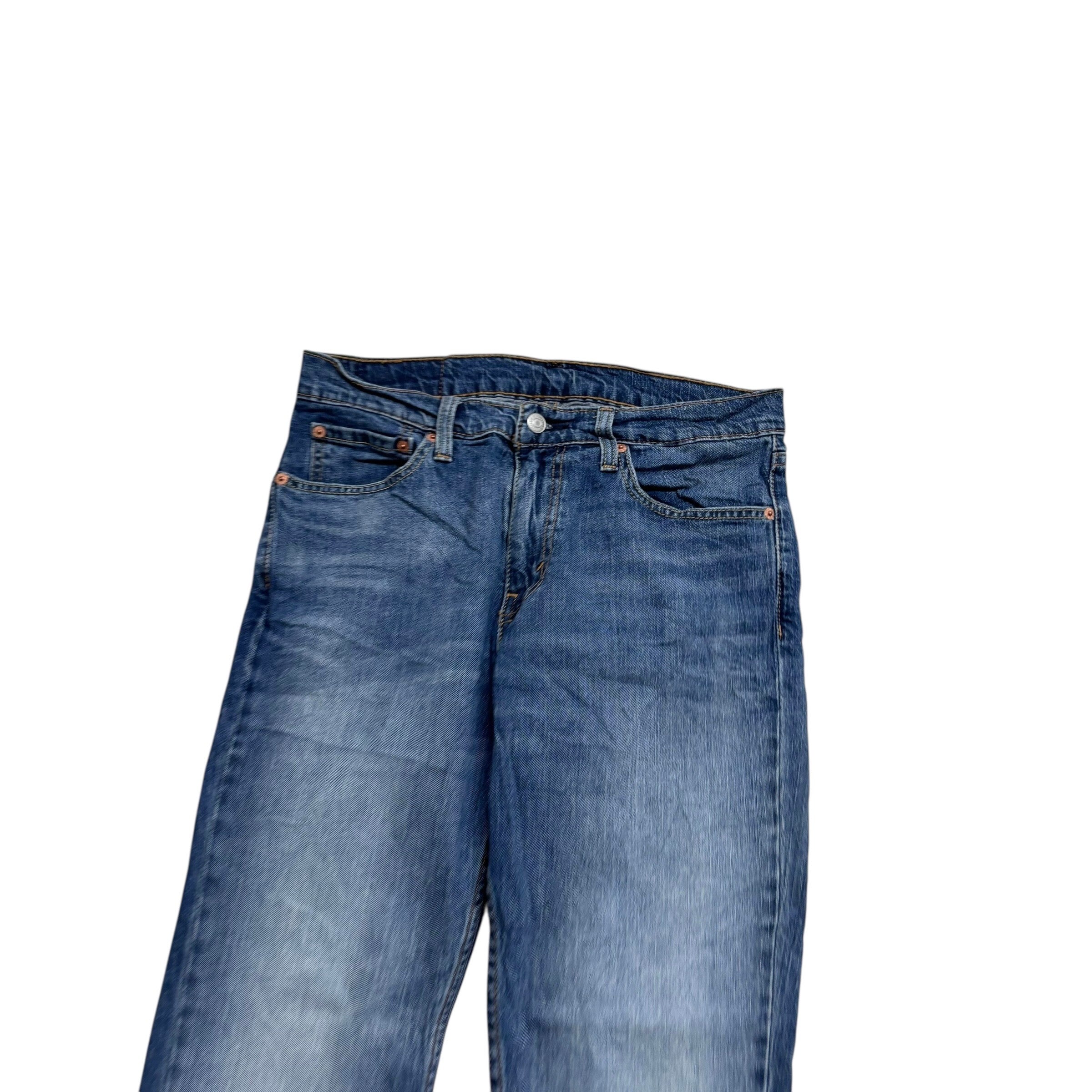Levis 511 Jeans W32 L30 Mens Mid Blue Slim Fit Stretch Denim (E)