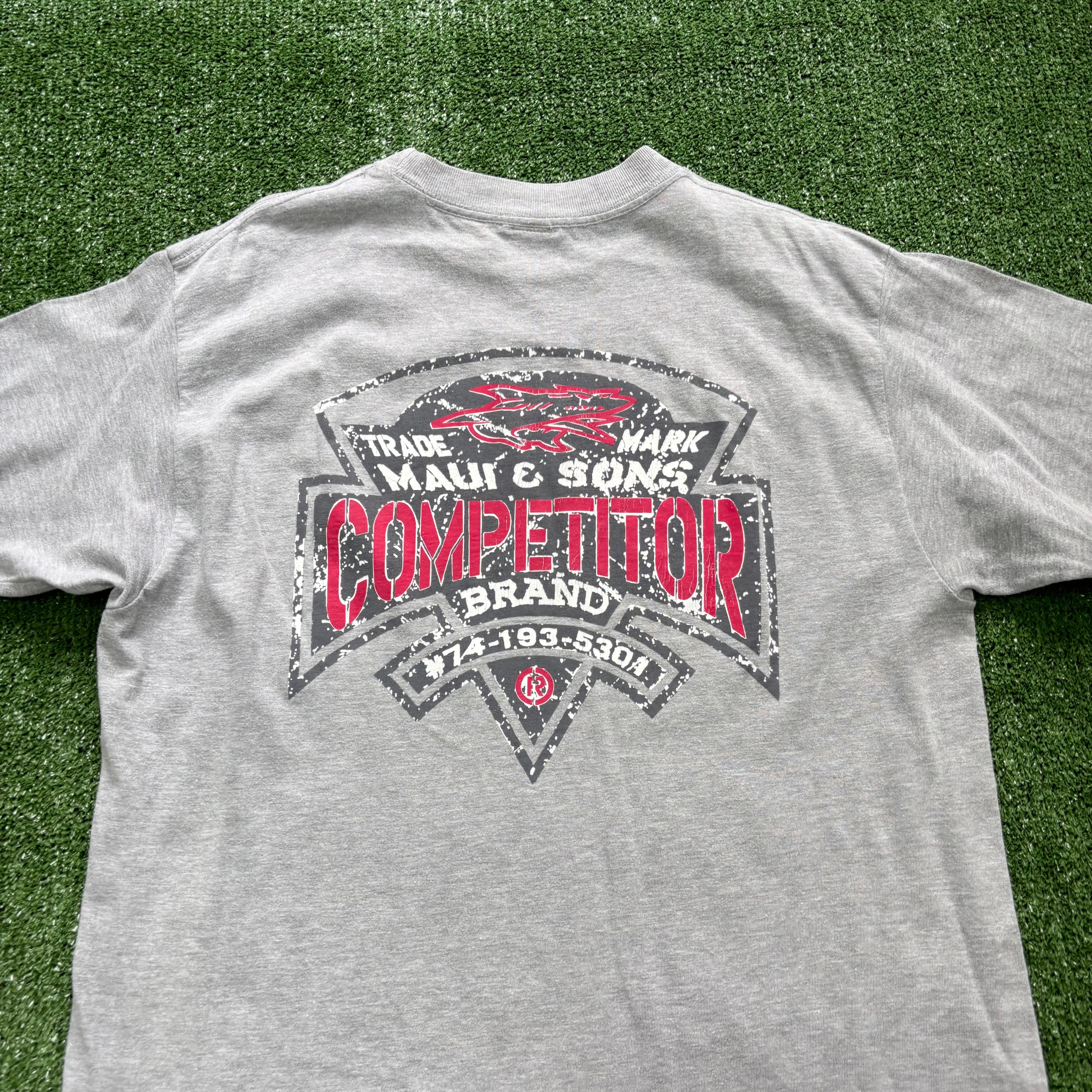 Vintage T Shirt Mens XL Grey Single Stitch Graphic Print 90s USA (E)