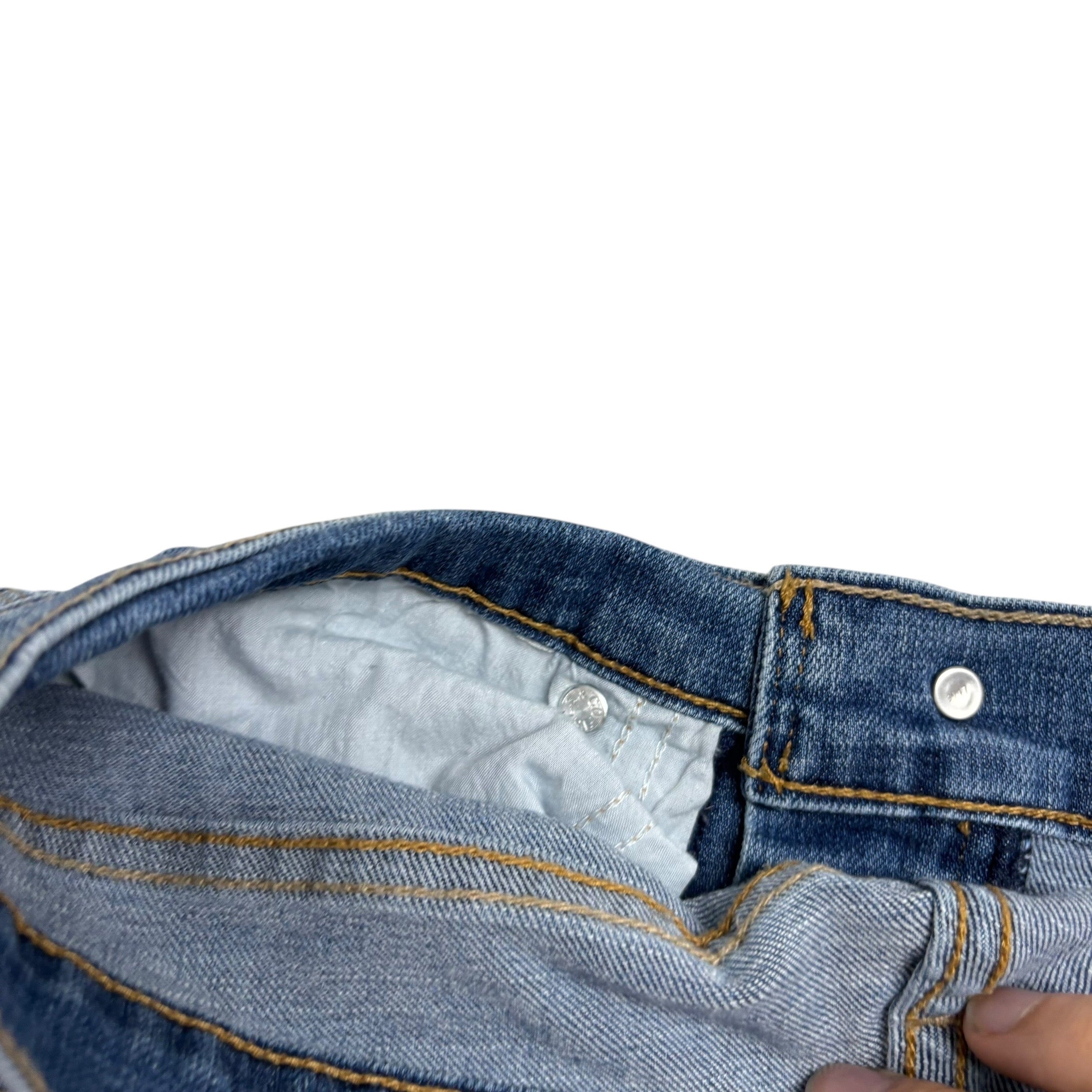 Levis 515 Jeans W26 L31 Womens Bootcut Mid Blue Stretch Denim