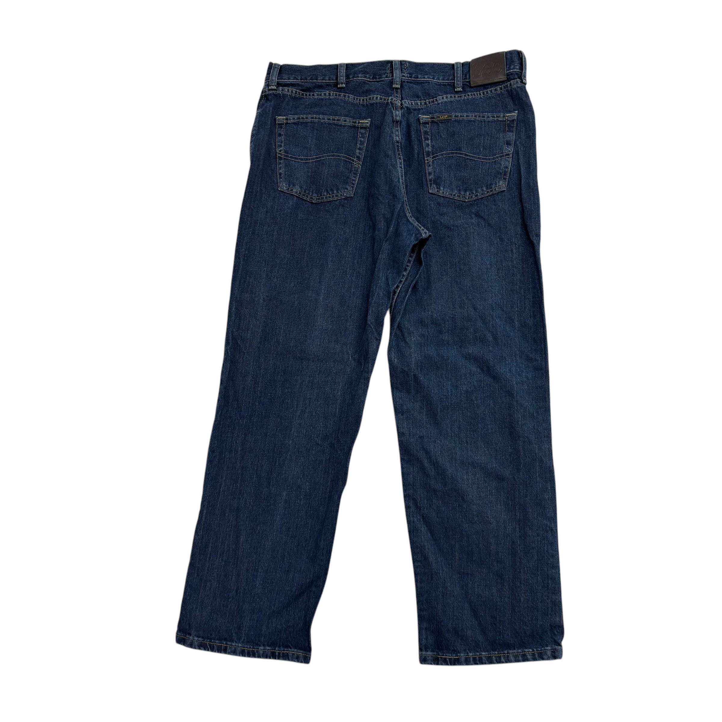 Lee Jeans W38 L30 Mens Dark Blue Baggy Relaxed Straight Fit Denim (E)