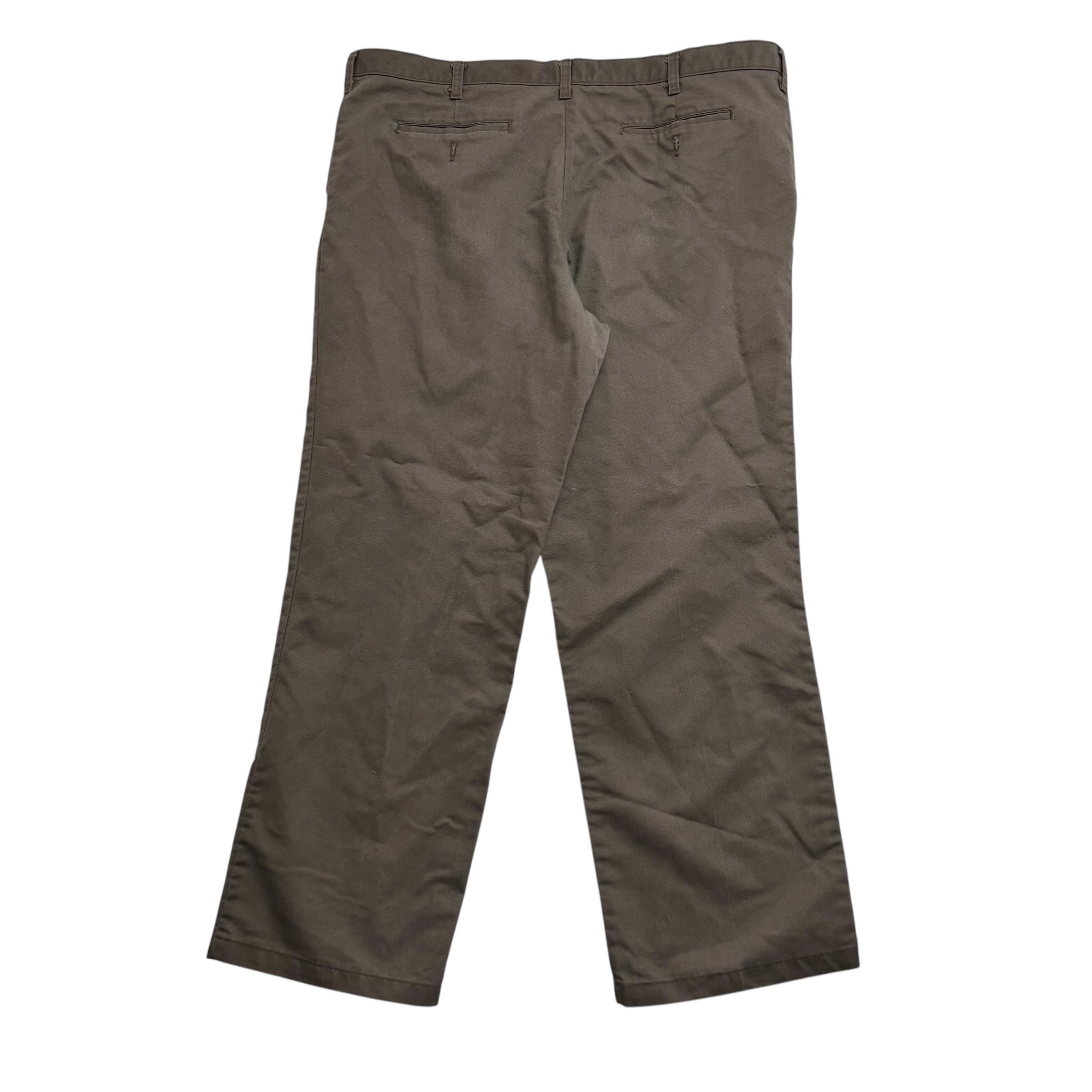 Lee Trousers W42 L31 Mens Brown Relaxed Straight Fit Total Freedom Pants