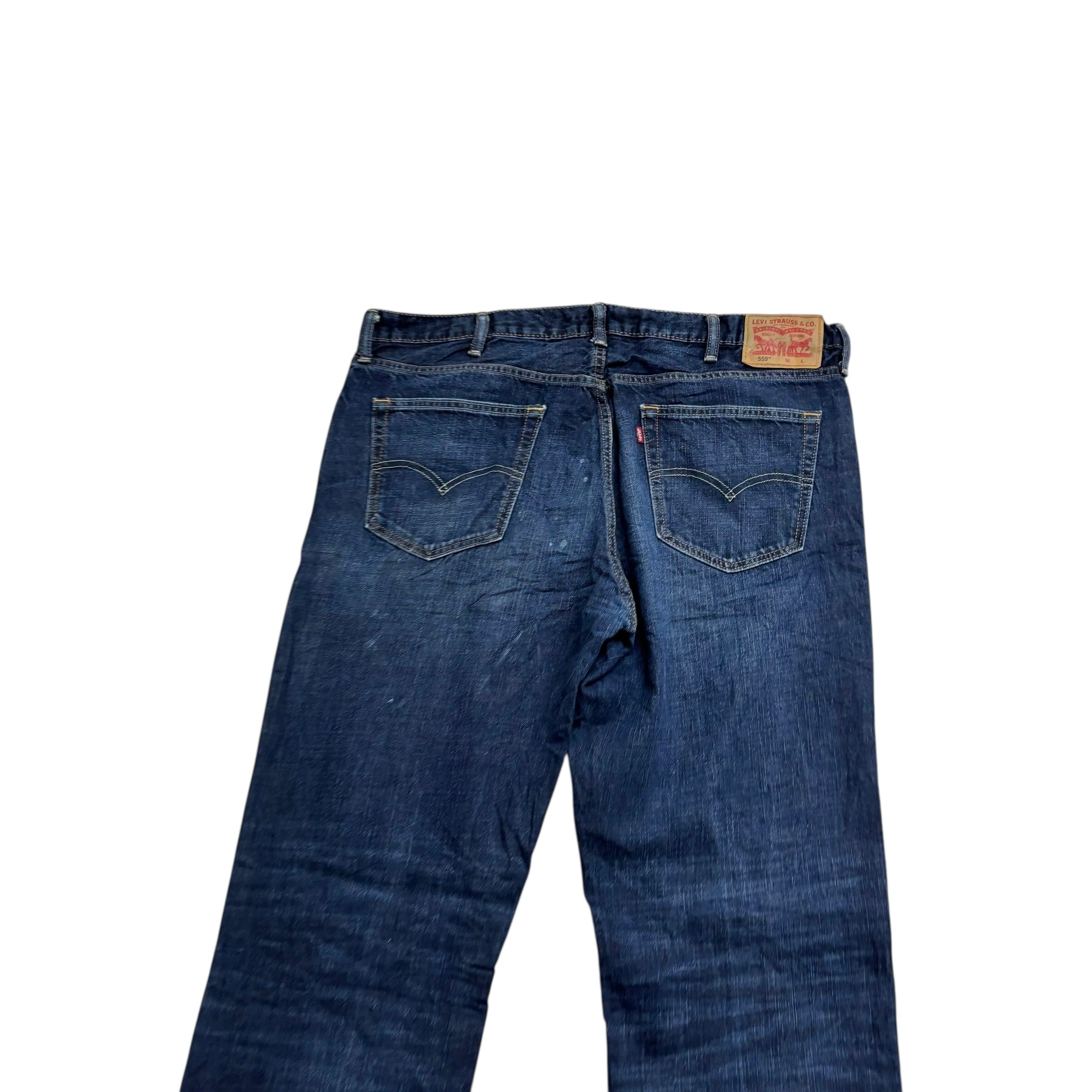 Levis 559 Jeans W40 L36 Mens Dark Blue Relaxed Straight Fit Denim
