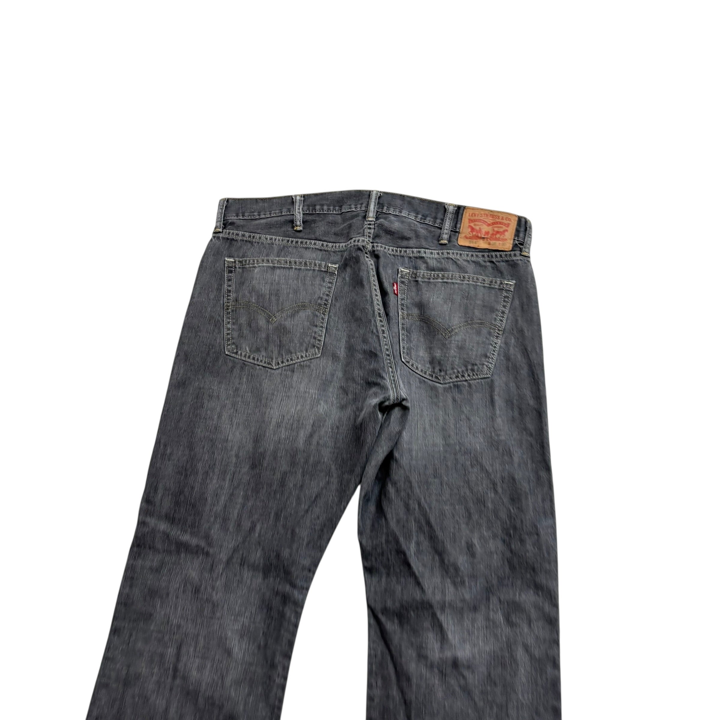 Levis 514 Jeans W38 L30 Mens Grey Regular Straight Fit Denim