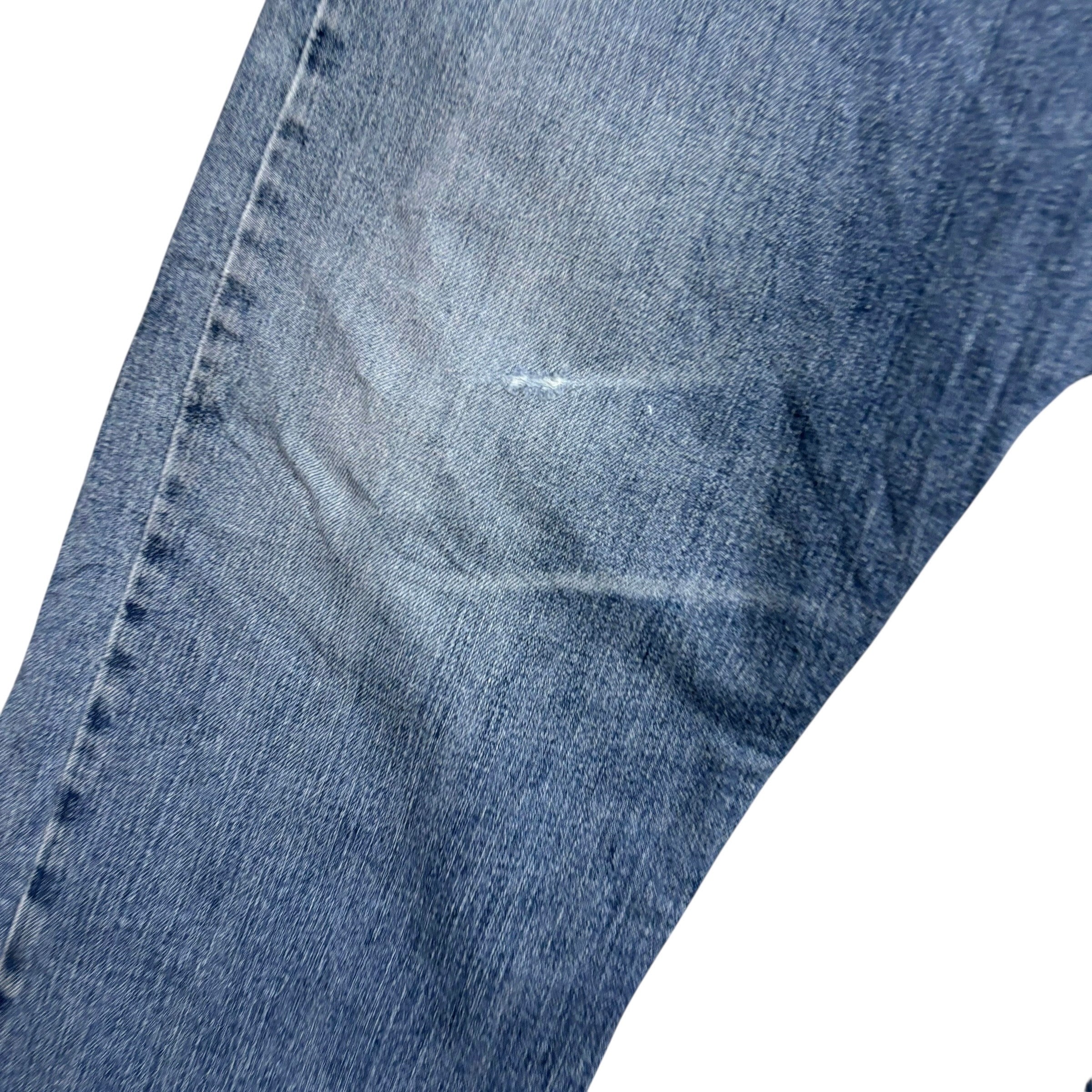 Wrangler Jeans W42 L32 Mens Mid Blue Regular Straight Fit Stretch Denim (F)