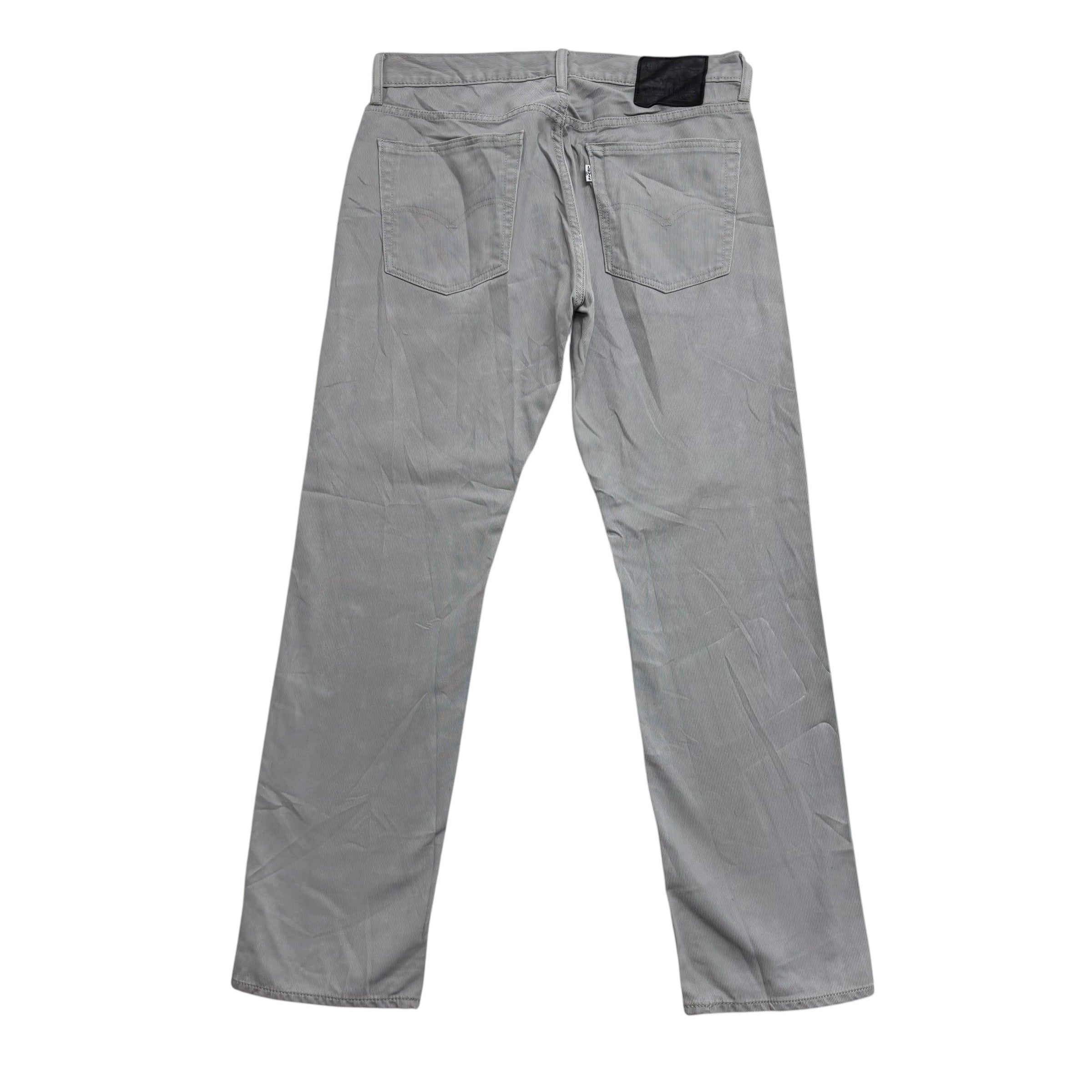 Levis 513 Jeans W32 L30 Mens Grey Slim Straight Fit Denim (E)