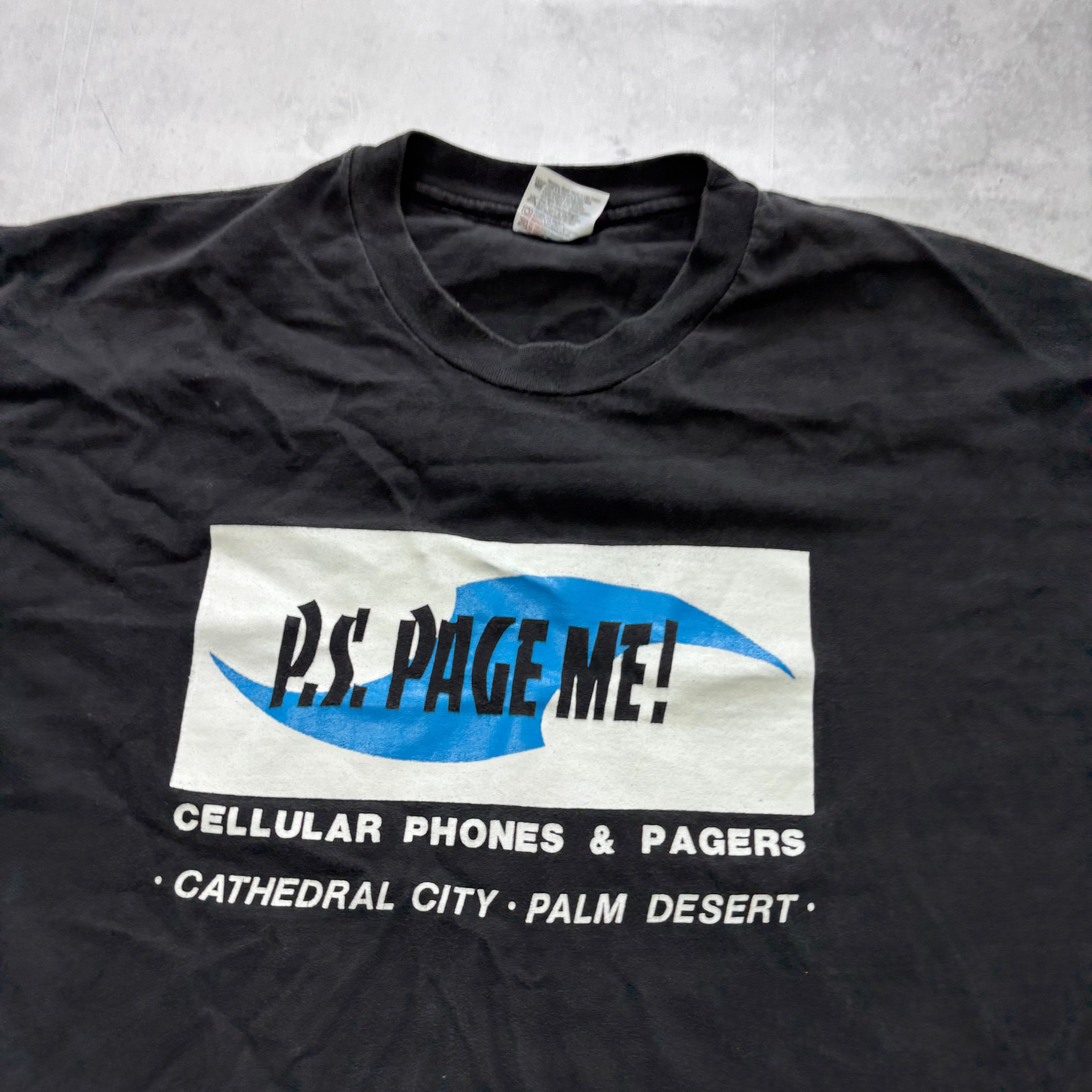 Vintage T Shirt Mens XL Black Single Stitch Graphic Print 90s USA