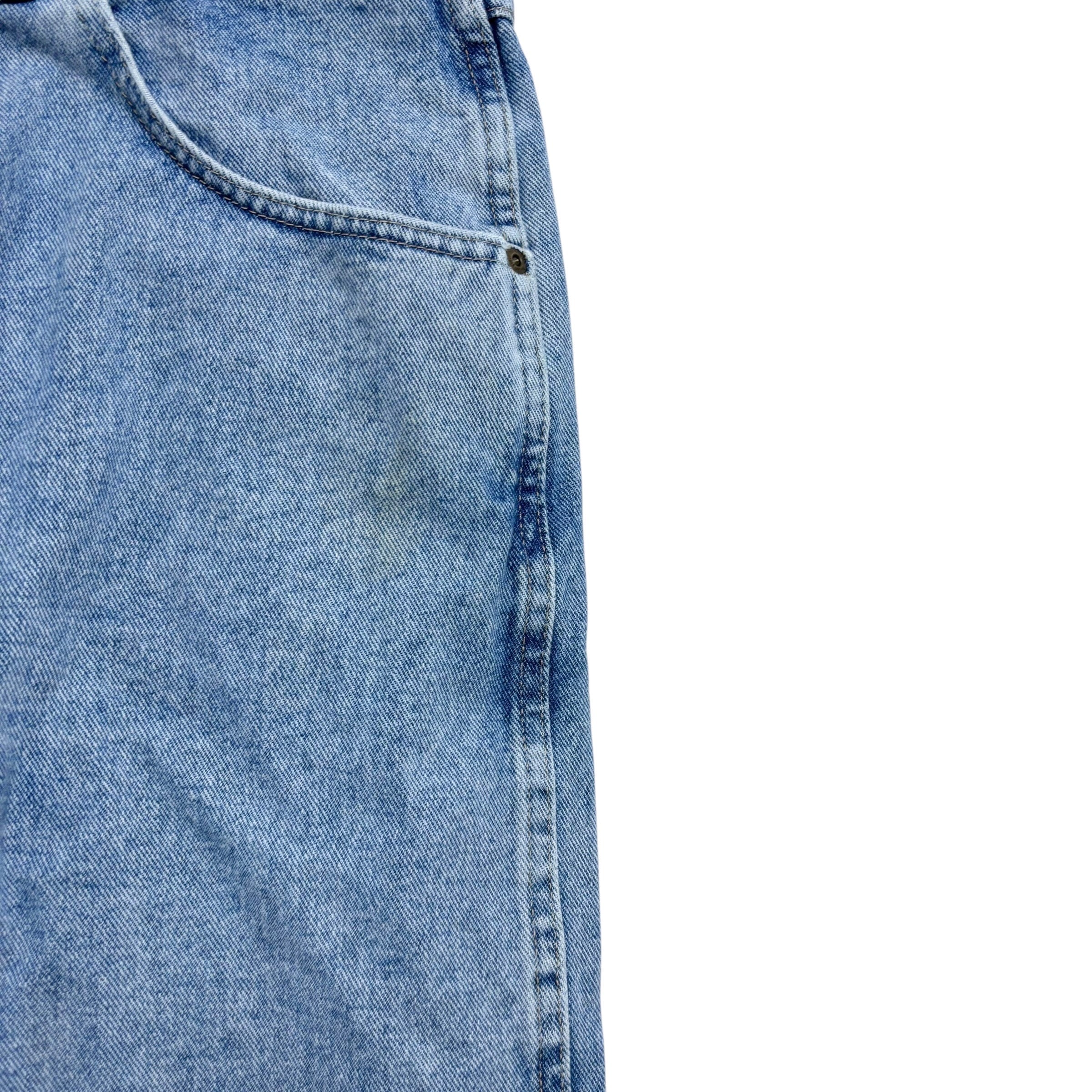 Wrangler Jeans W40 L29 Mens Light Blue Relaxed Tapered Fit Vintage Denim