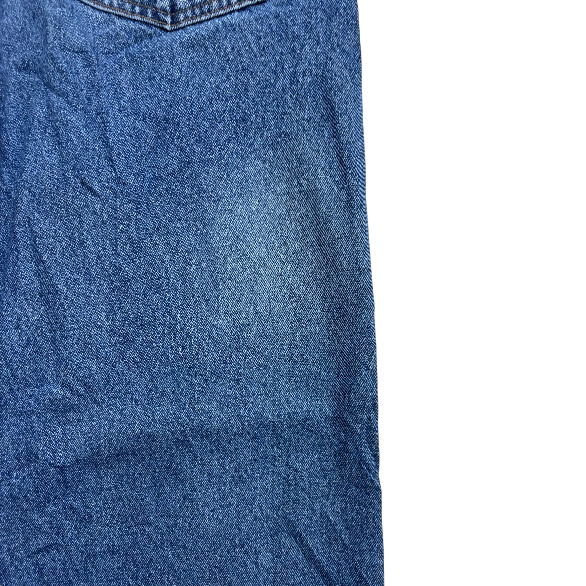 Wrangler Jeans W40 L32 Mens Mid Blue Relaxed Straight Fit Denim