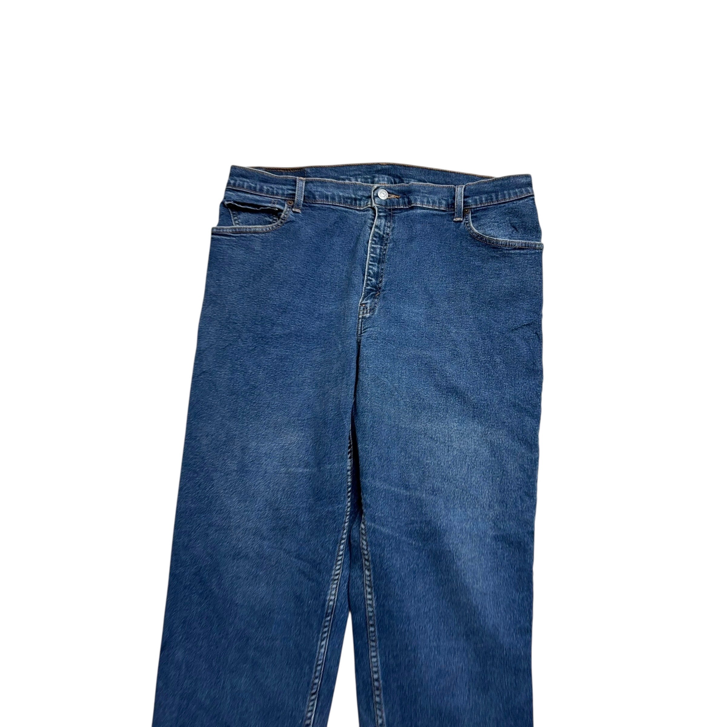 Levis 550 Jeans W36 L30 Womens Mid Blue Relaxed Taper Stretch Vintage (E)