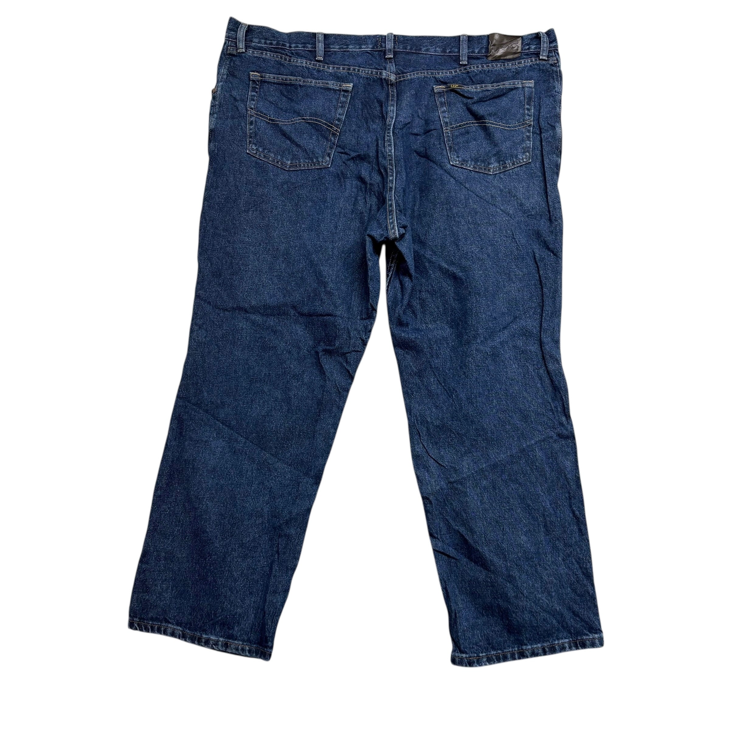 Lee Jeans W48 L30 Mens Dark Blue Regular Straight Fit Denim (E)