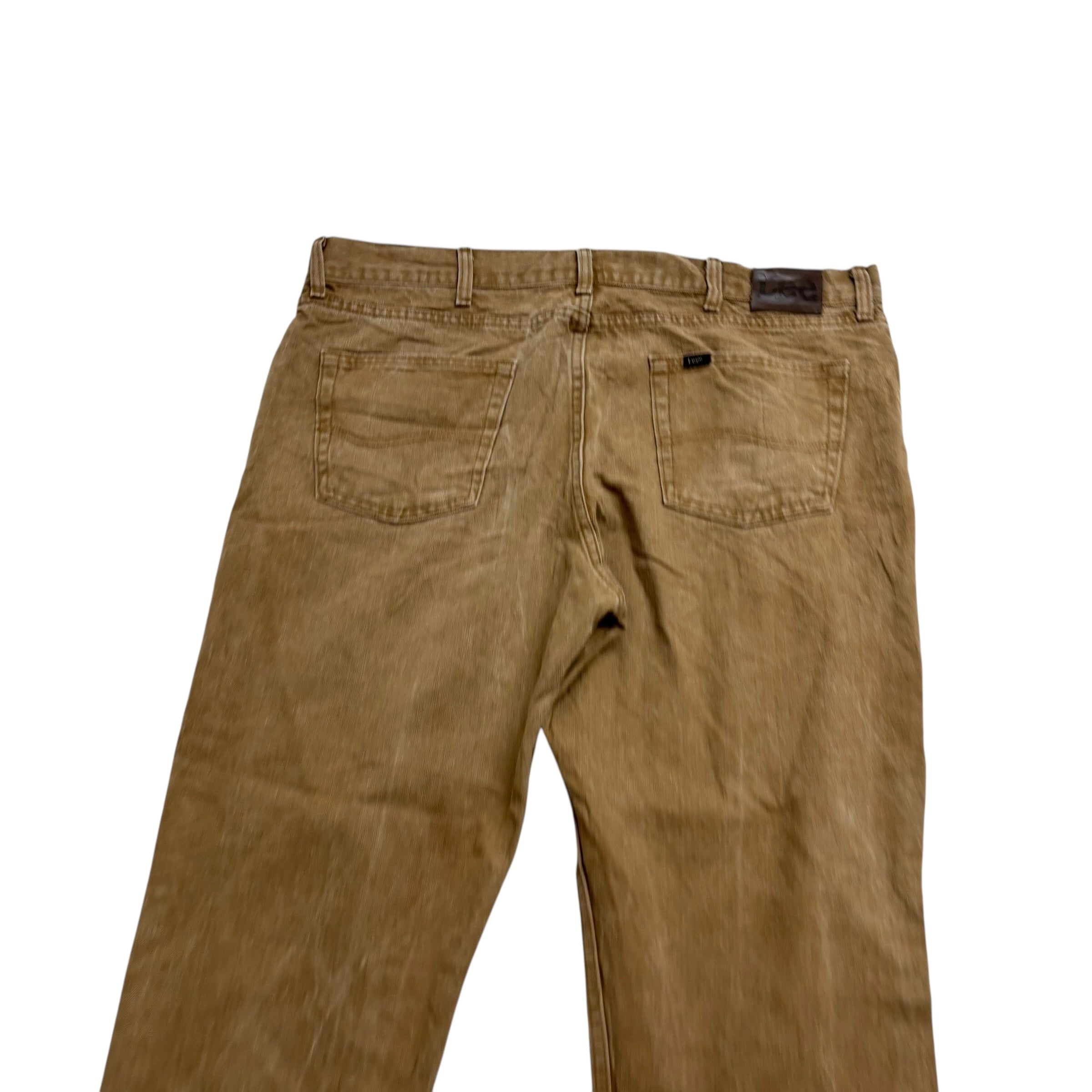 Wrangler Jeans W40 L30 Mens Tan Regular Straight Fit Vintage Denim (E)
