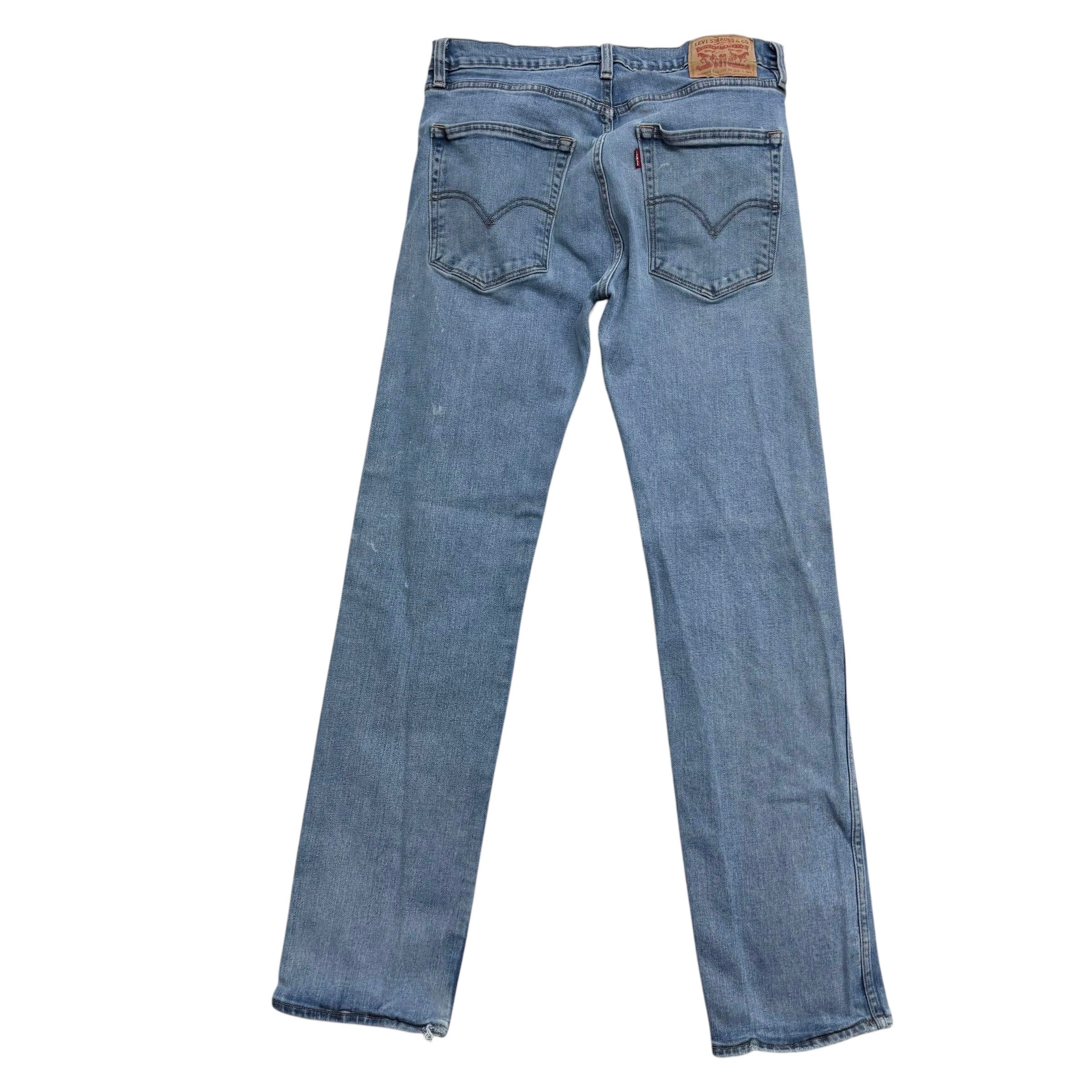 Levis Workwear Jeans W32 L34 Mens Light Blue Slim Straight Fit Stretch (F)