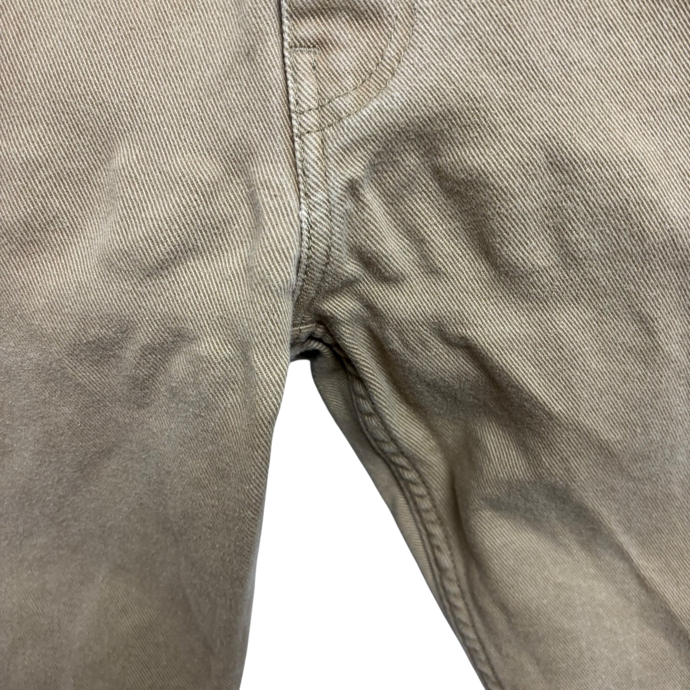 Levis 502 Trousers W34 L31 Mens Beige Regular Tapered Fit Stretch Pants