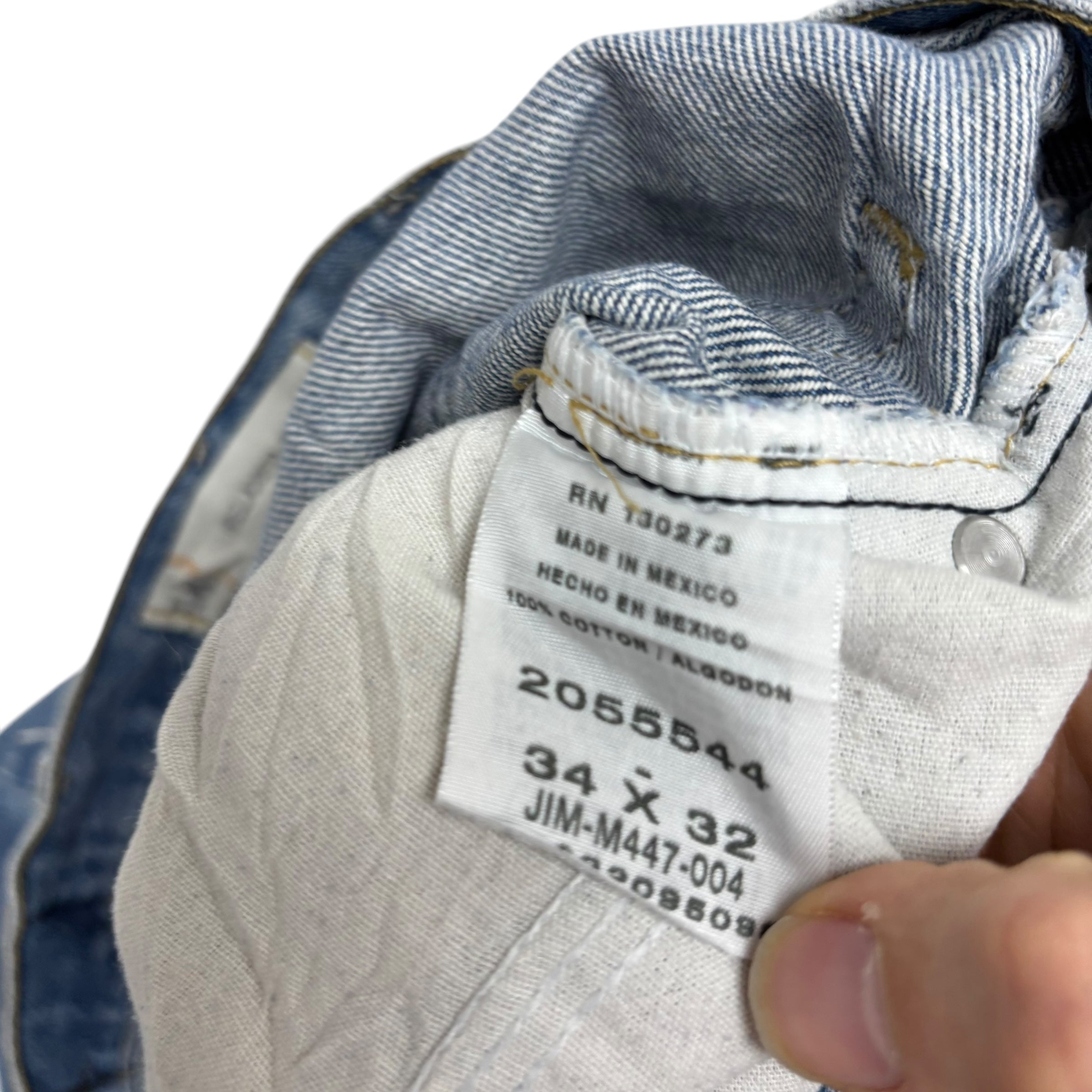 Lee Jeans W34 L32 Mens Light Blue Relaxed Straight Fit Vintage Denim