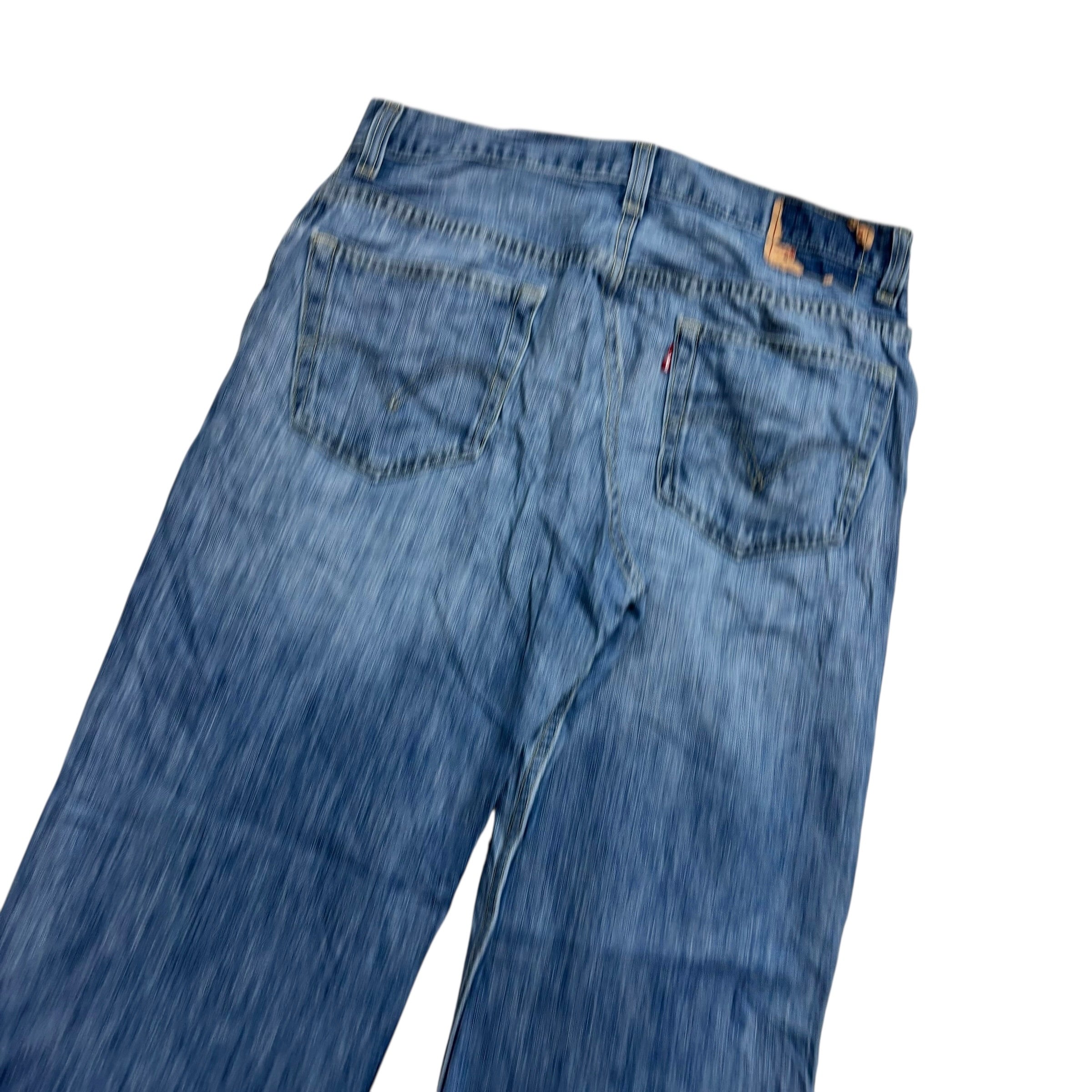 Levis 559 Jeans W34 L32 Mens Mid Blue Baggy Relaxed Straight Fit Vintage Denim