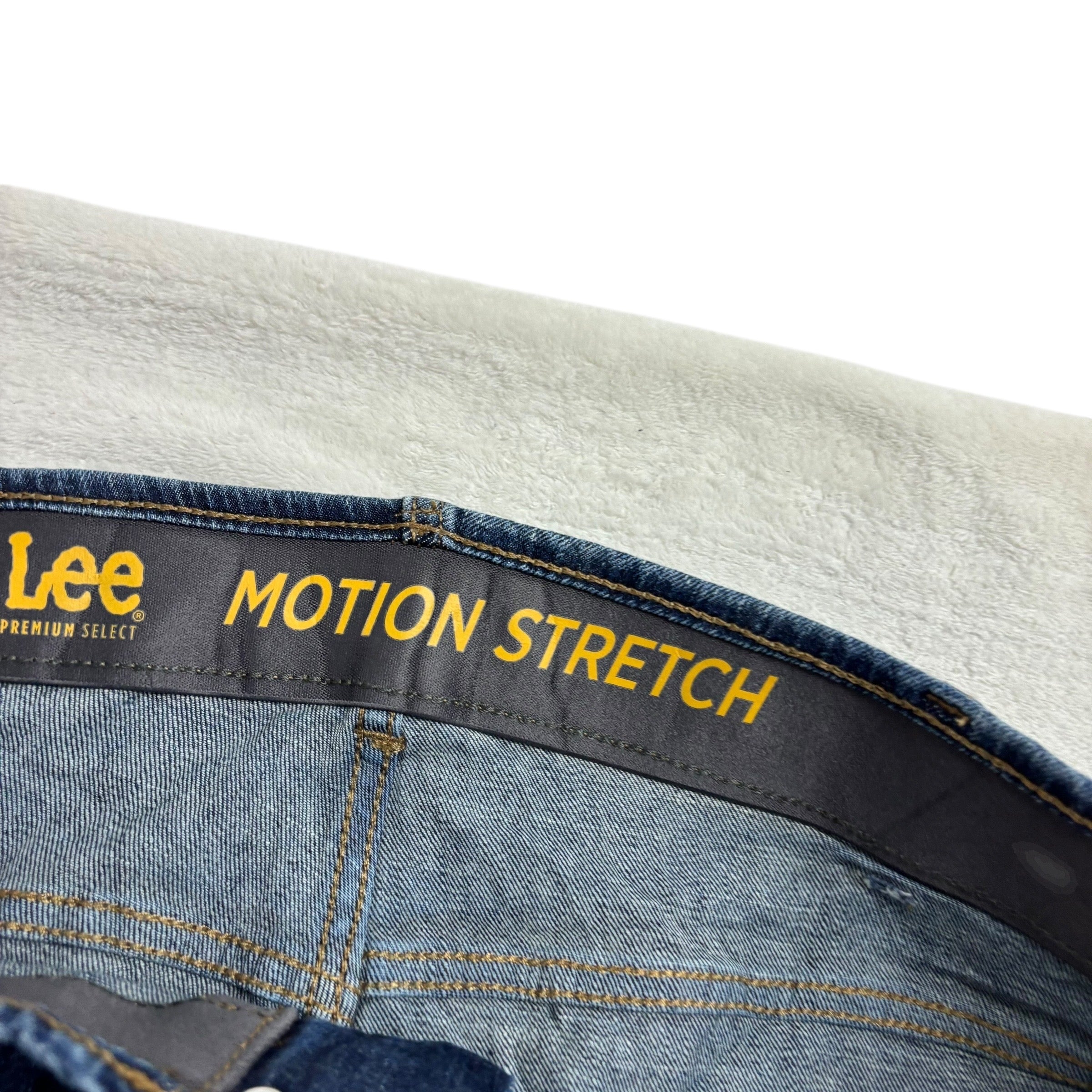 Lee Jeans W40 L29 Mens Dark Blue Regular Tapered Fit Stretch Denim (E)