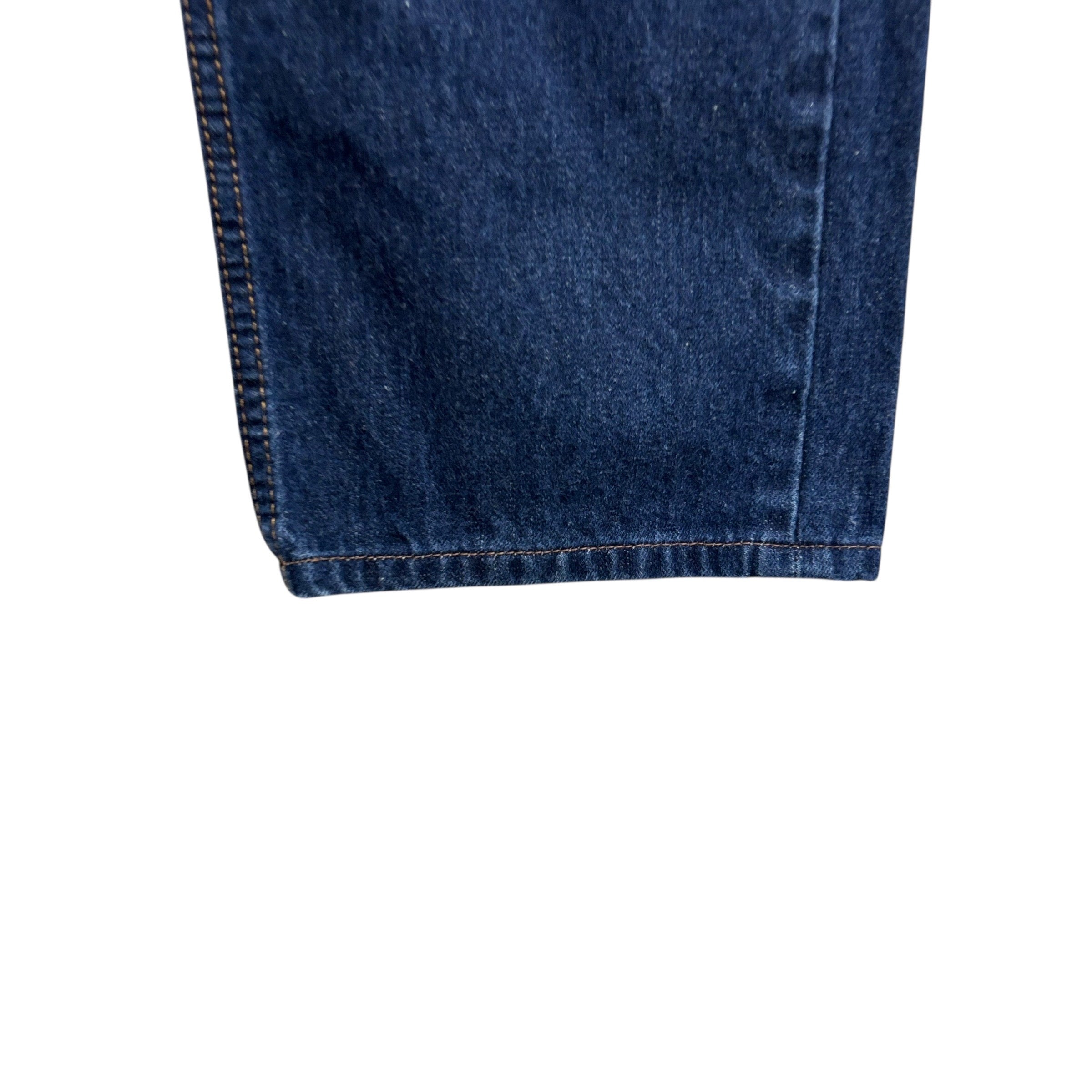 Levis 505 Jeans W36 L26 Mens Dark Blue Regular Straight Fit Denim (E)