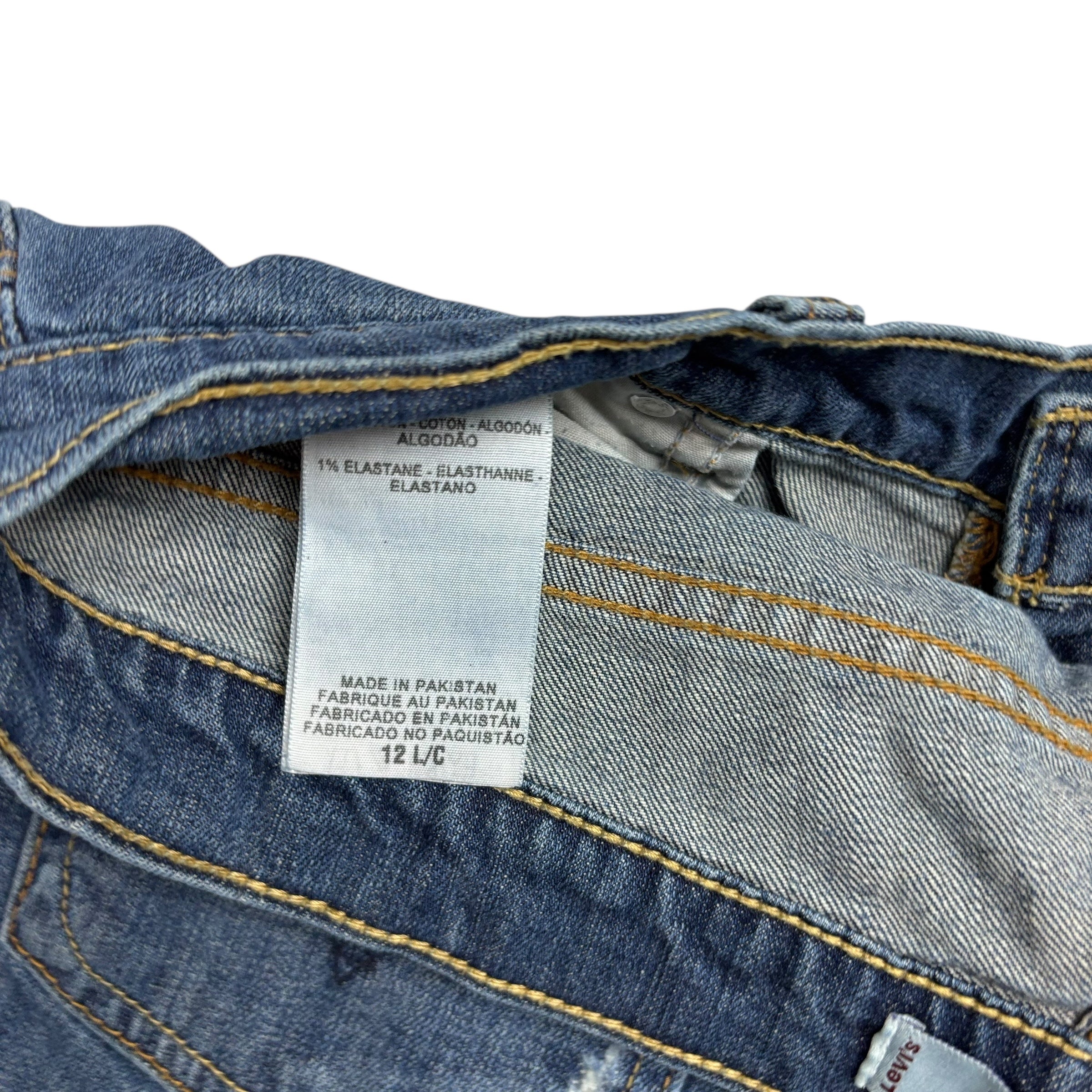 Levis 515 Jeans W34 L32 Womens Mid Blue Regular Bootcut Fit Vintage Stretch