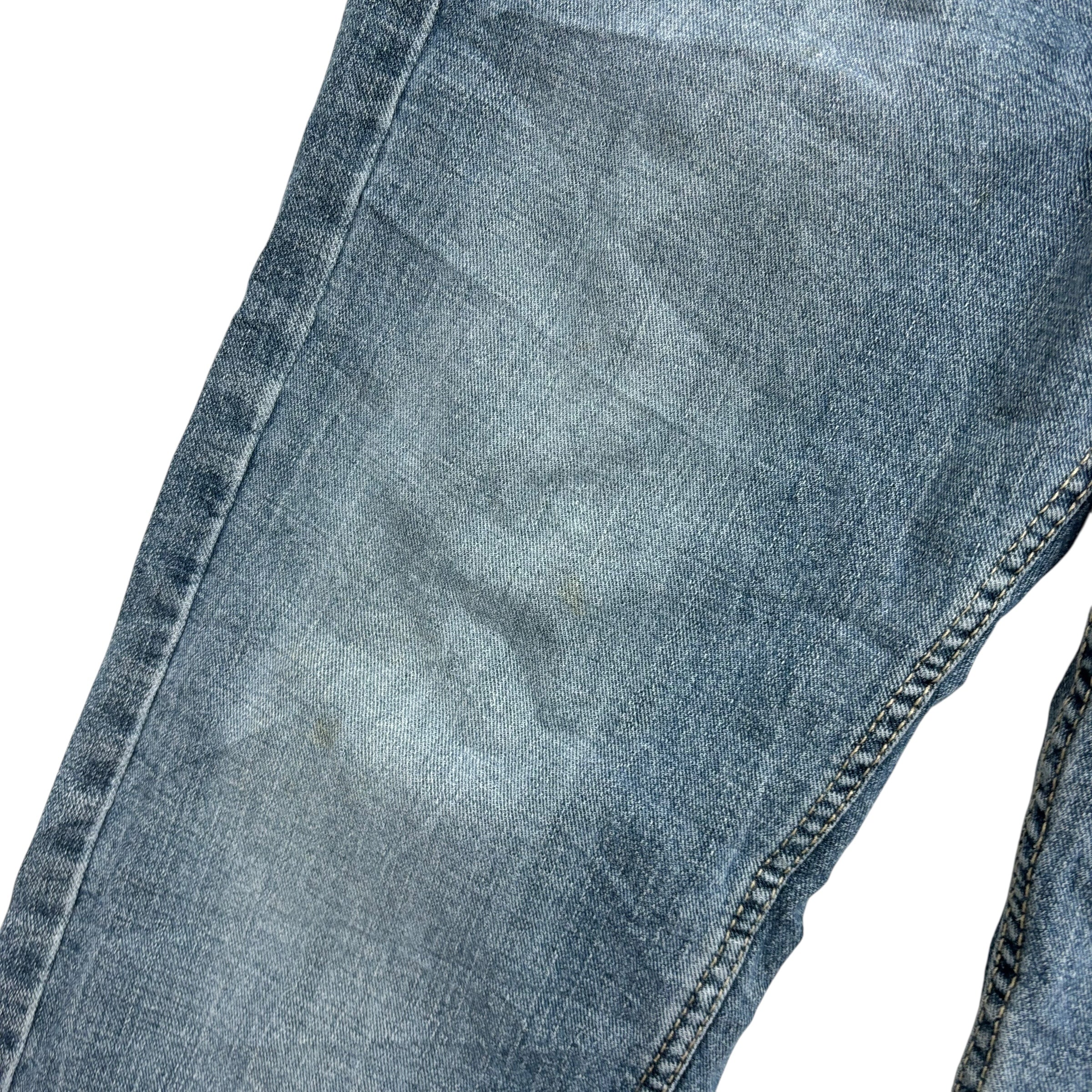 Levis Signature Jeans W32 L30 Mens Mid Blue Relaxed Straight Stretch Denim
