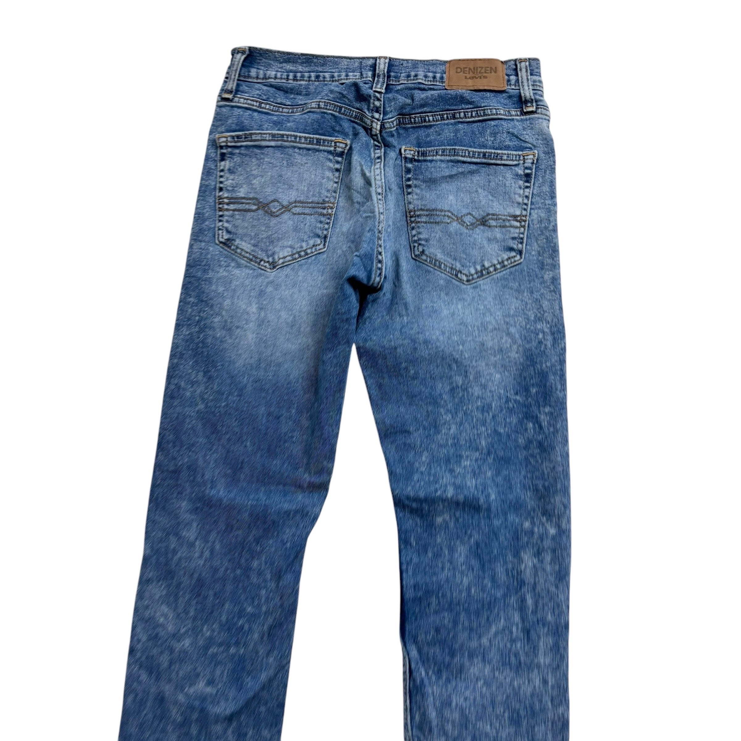 Levis Denizen Jeans W28 L30 Mens Mid Blue Slim Fit Stretch Denim
