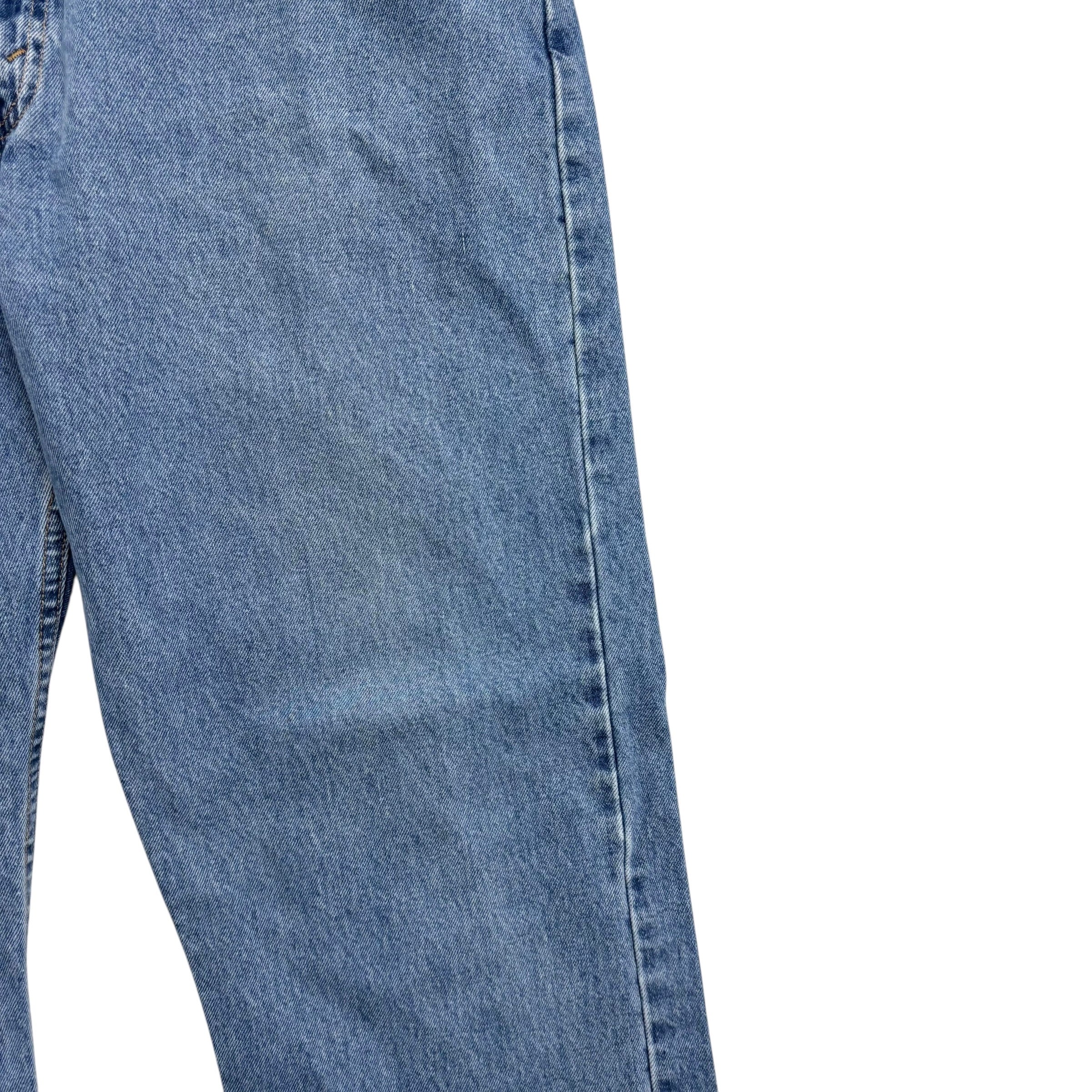 Levis 505 Jeans W38 L32 Mens Light Blue Regular Straight Fit Vintage Denim (F)