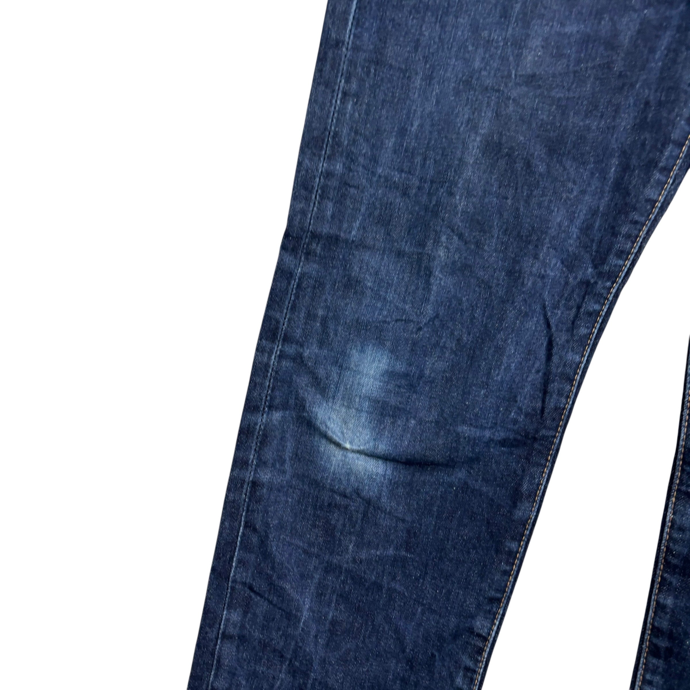 Levis 502 Jeans W32 L33 Mens Dark Blue Regular Tapered Fit Stretch Denim
