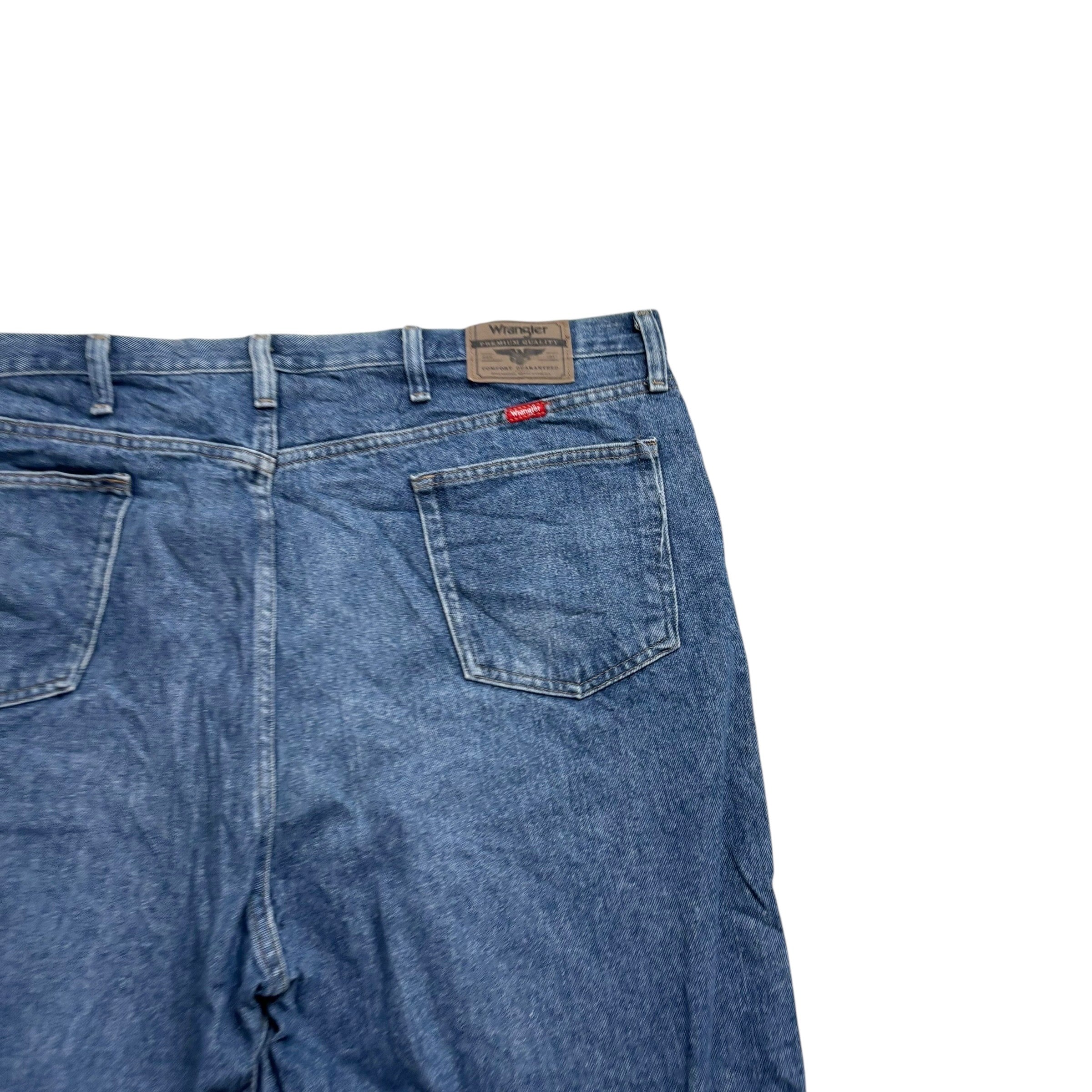 Wrangler Baggy Jorts W44 Mens Denim Shorts Mid Blue Relaxed Fit (E)