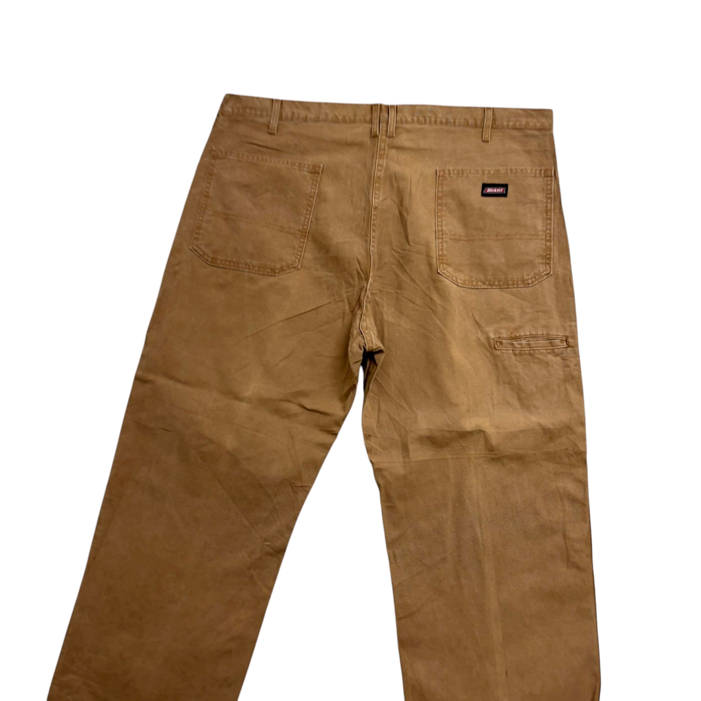Dickies Carpenter Pants W42 L27 Mens Tan Relaxed Straight Fit Trousers Jeans