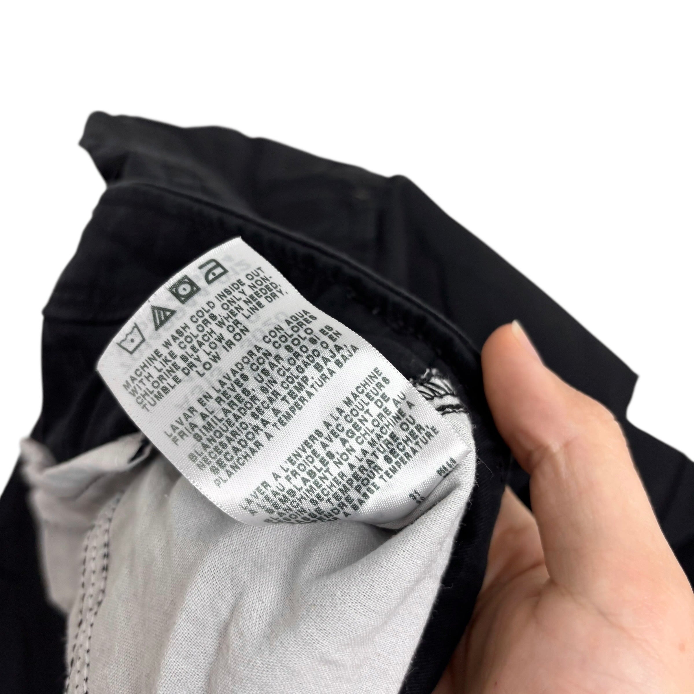 Wrangler Cargo Trousers W42 L30 Mens Black Relaxed Straight Fit Stetch Pants (E)