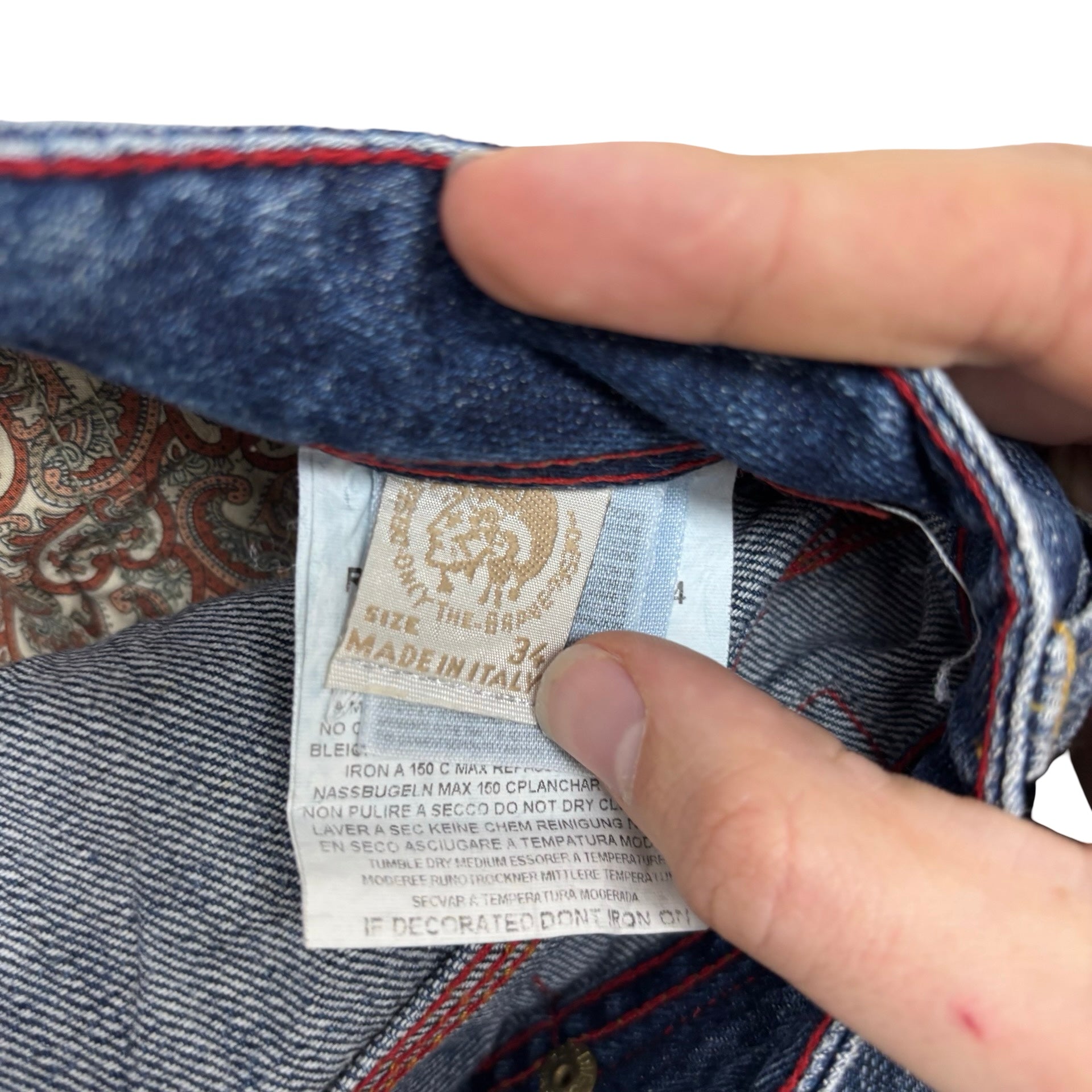 Diesel Preeto Jeans W34 L30 Mens Mid Blue Relaxed Bootcut Fit Denim