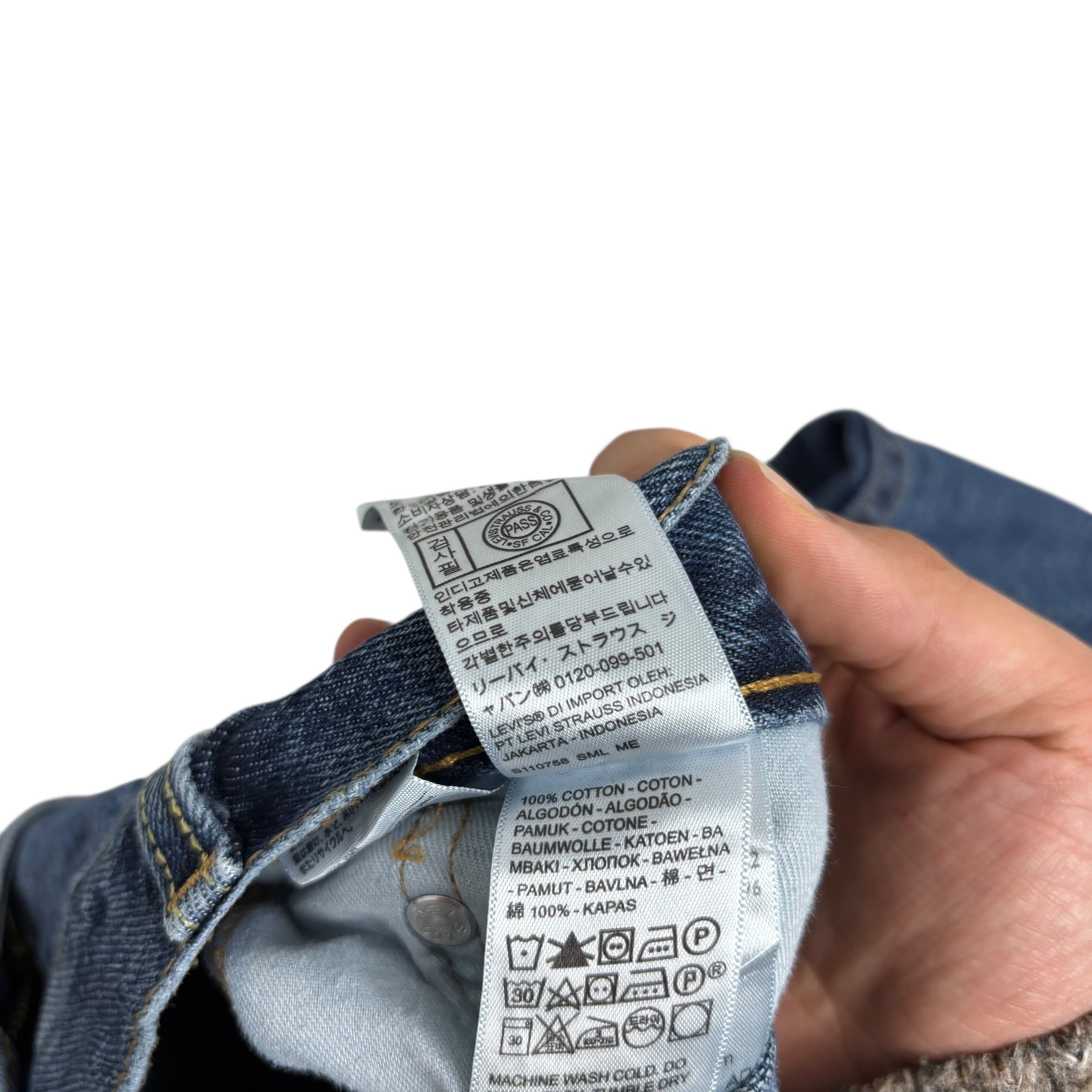 Levis 550 Jeans W38 L32 Mens Mid Blue Baggy Relaxed Straight Fit Denim