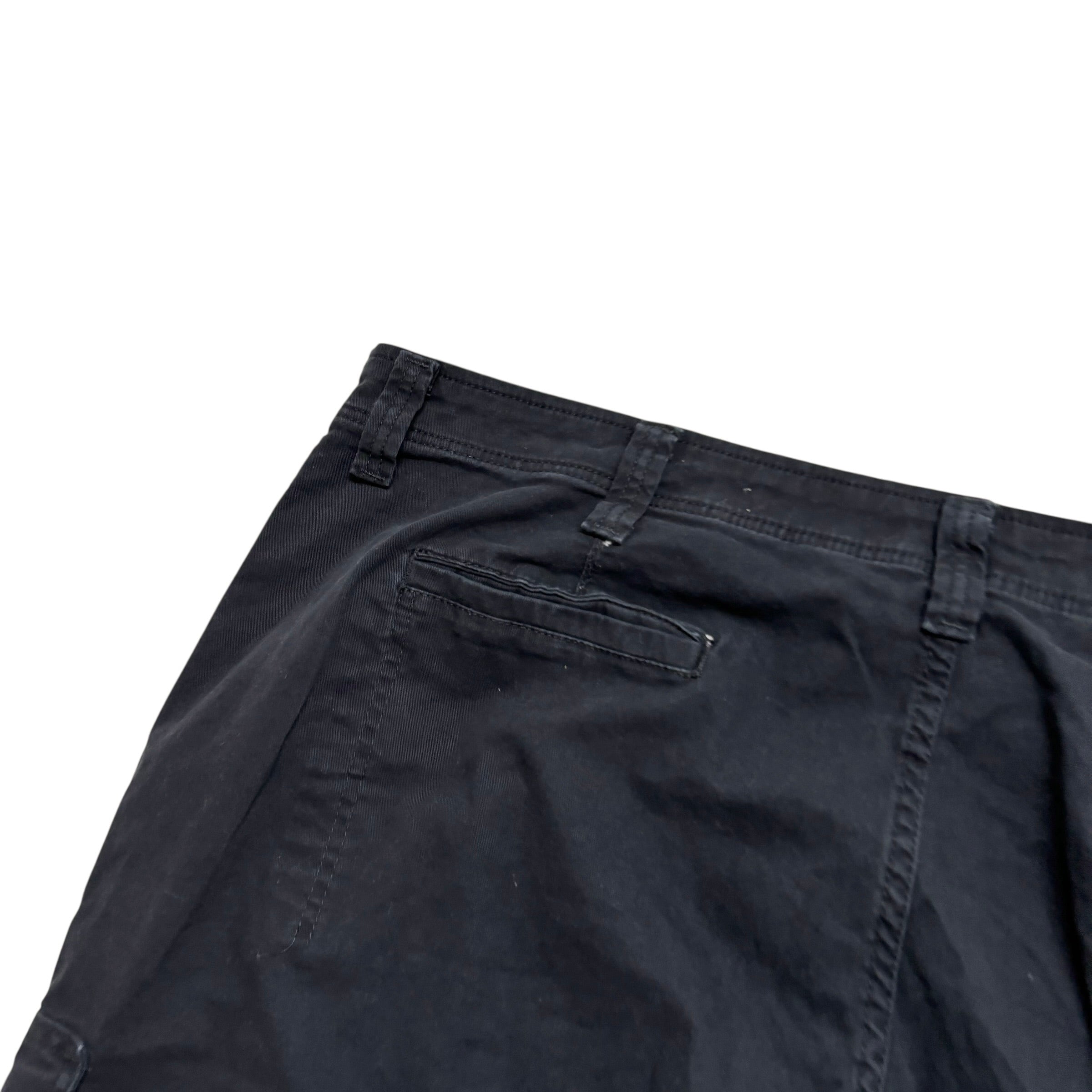 Wrangler Cargo Trousers W42 L30 Mens Black Relaxed Straight Fit Stretch Pants