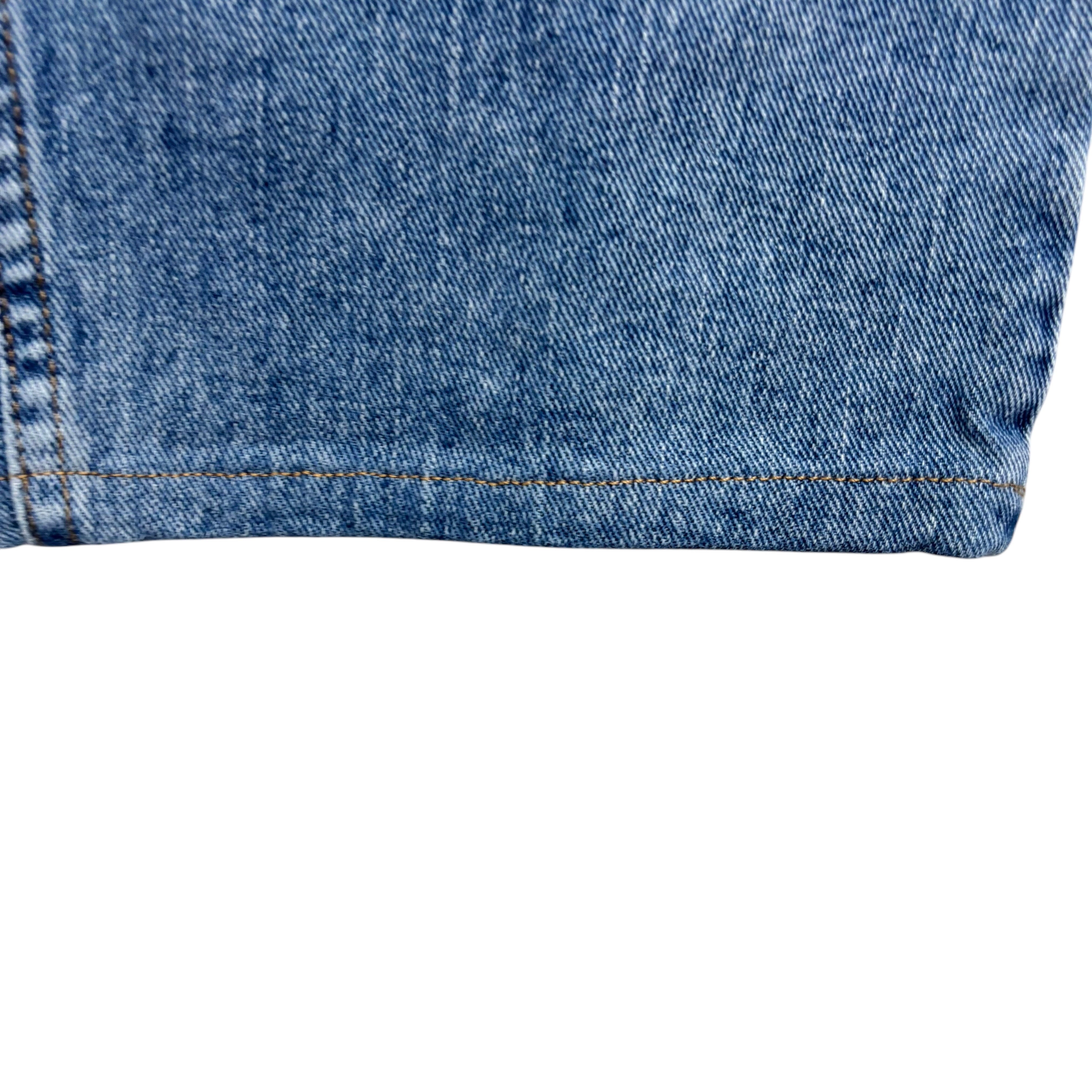 Lee Jeans W42 L30 Mens Mid Blue Regular Straight Fit Denim (E)