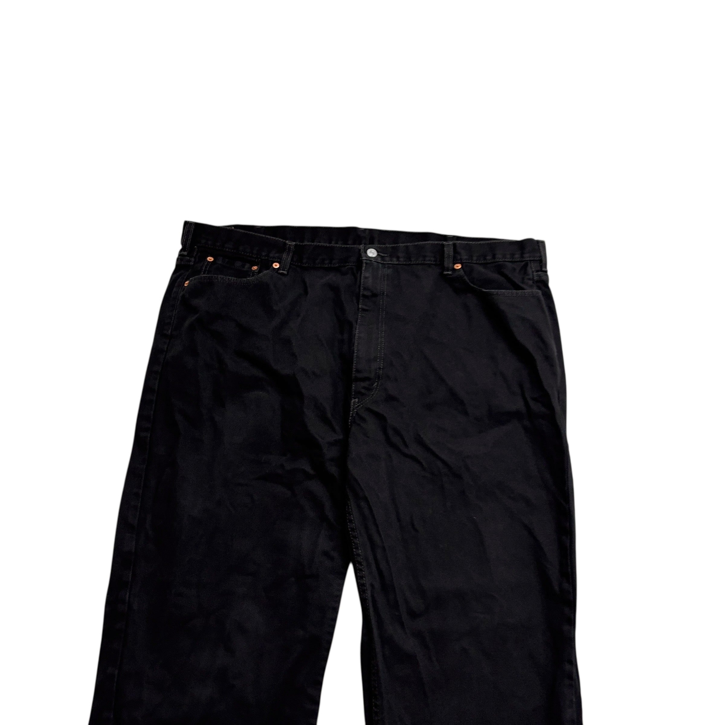 Levis 550 Jeans W48 L30 Mens Black Baggy Relaxed Straight Fit Denim (E)