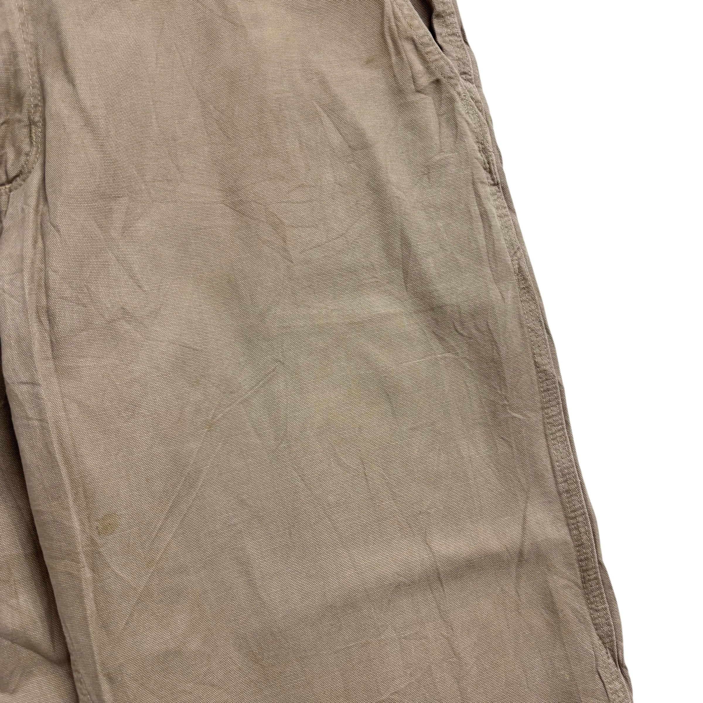 Carhartt Carpenter Pants W40 L30 Mens Beige Relaxed Baggy Straight Fit Trousers