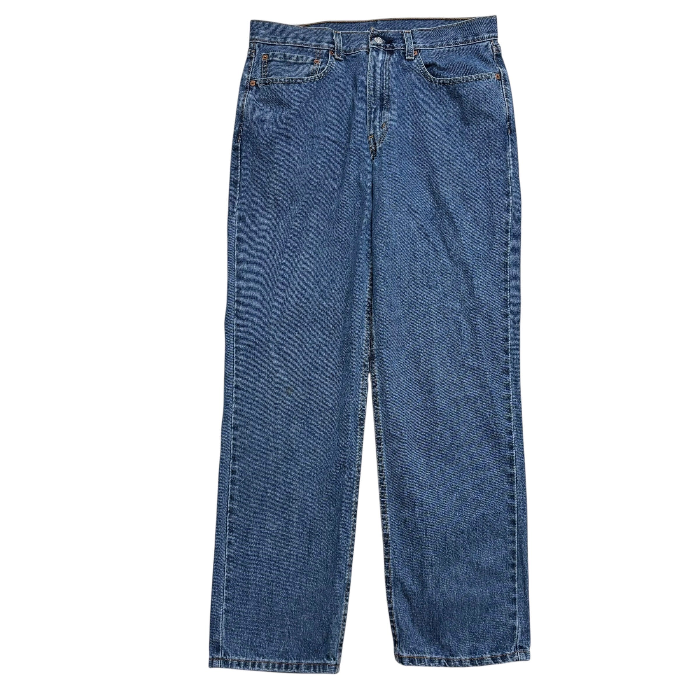 Levis 550 Jeans W34 L32 Mens Mid Blue Baggy Relaxed Straight Fit Denim