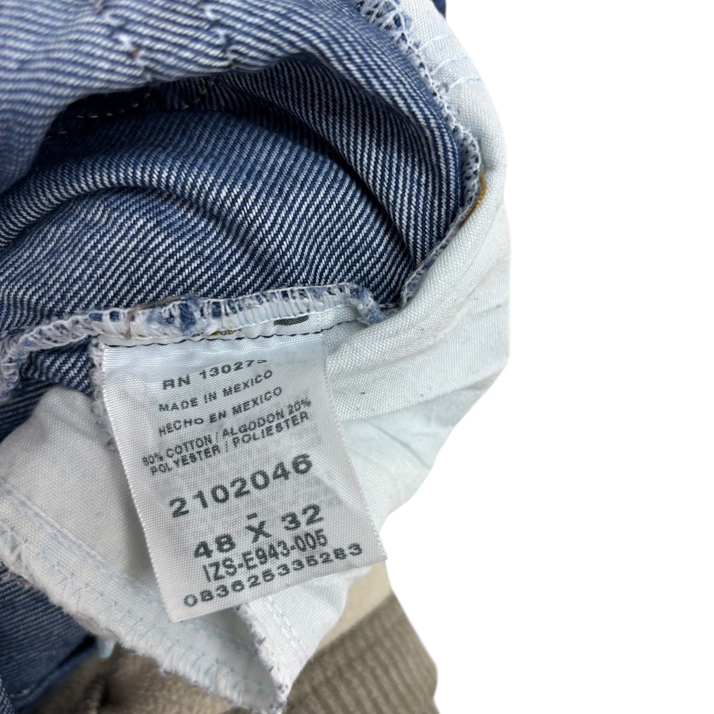 Lee Jeans W48 L26 Mens Mid Blue Regular Straight Fit Vintage Denim (E)