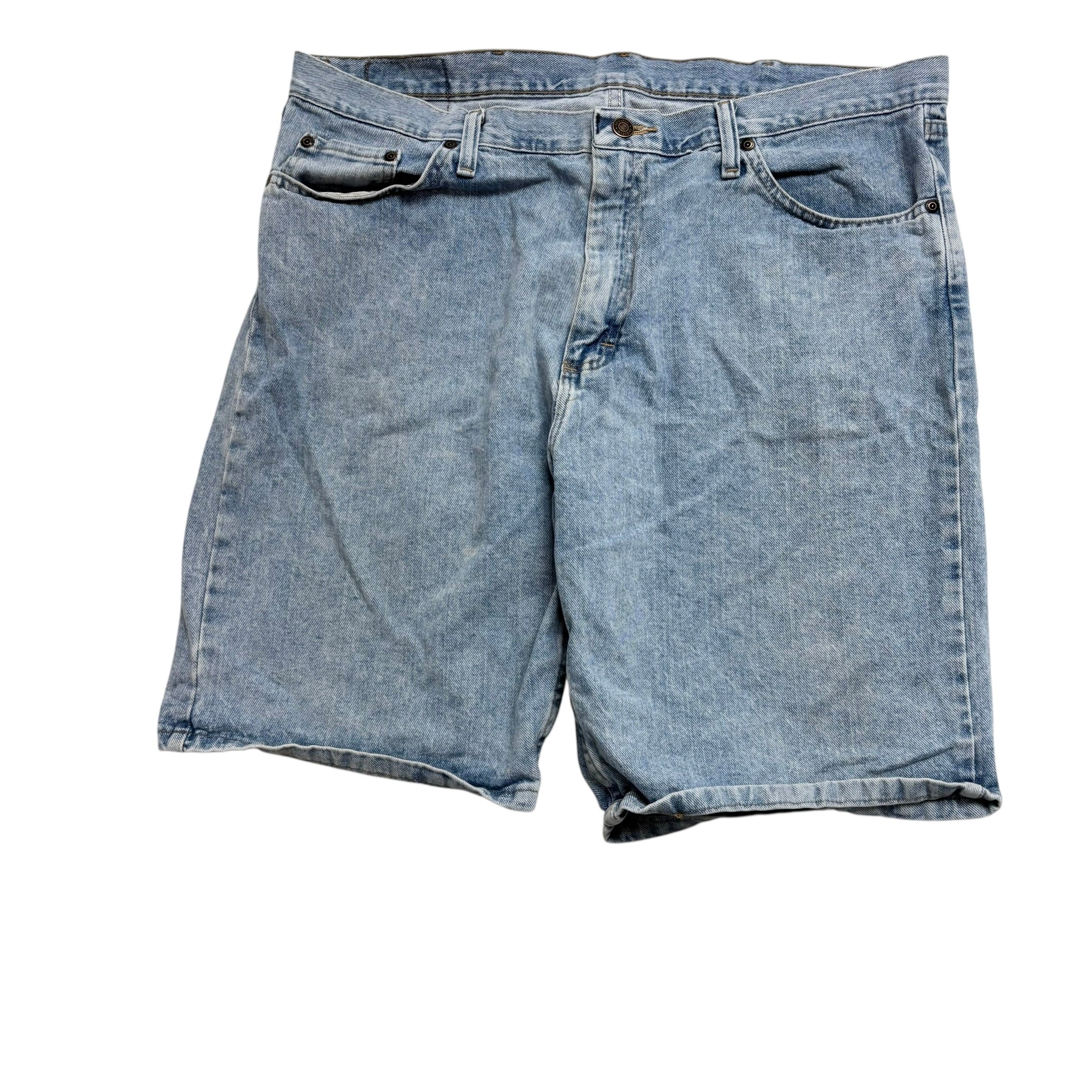 Wrangler Baggy Jorts W38 Mens Denim Shorts Light Blue Relaxed Fit