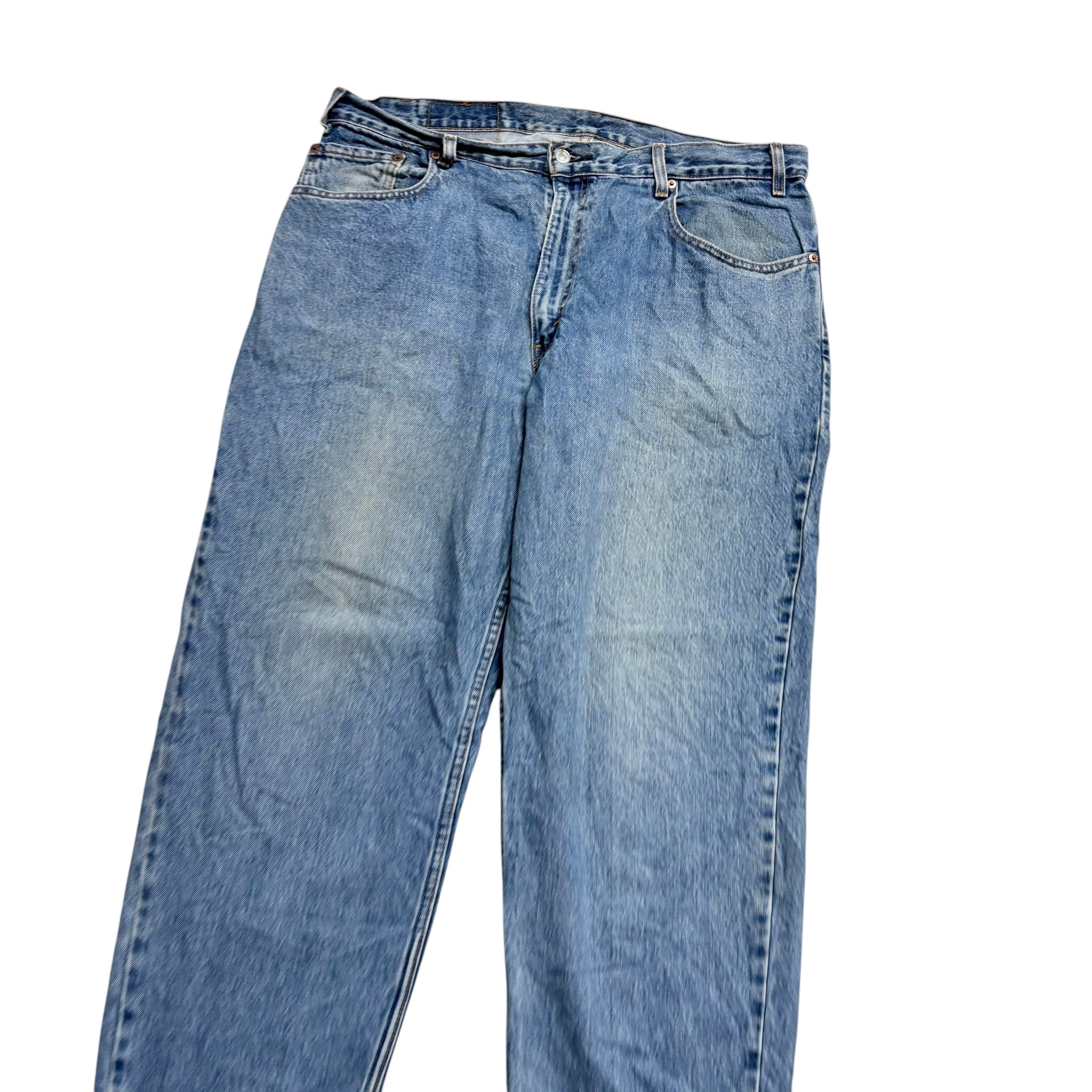 Levis 560 Jeans W38 L30 Mens Light Blue Relaxed Tapered Fit Vintage Denim