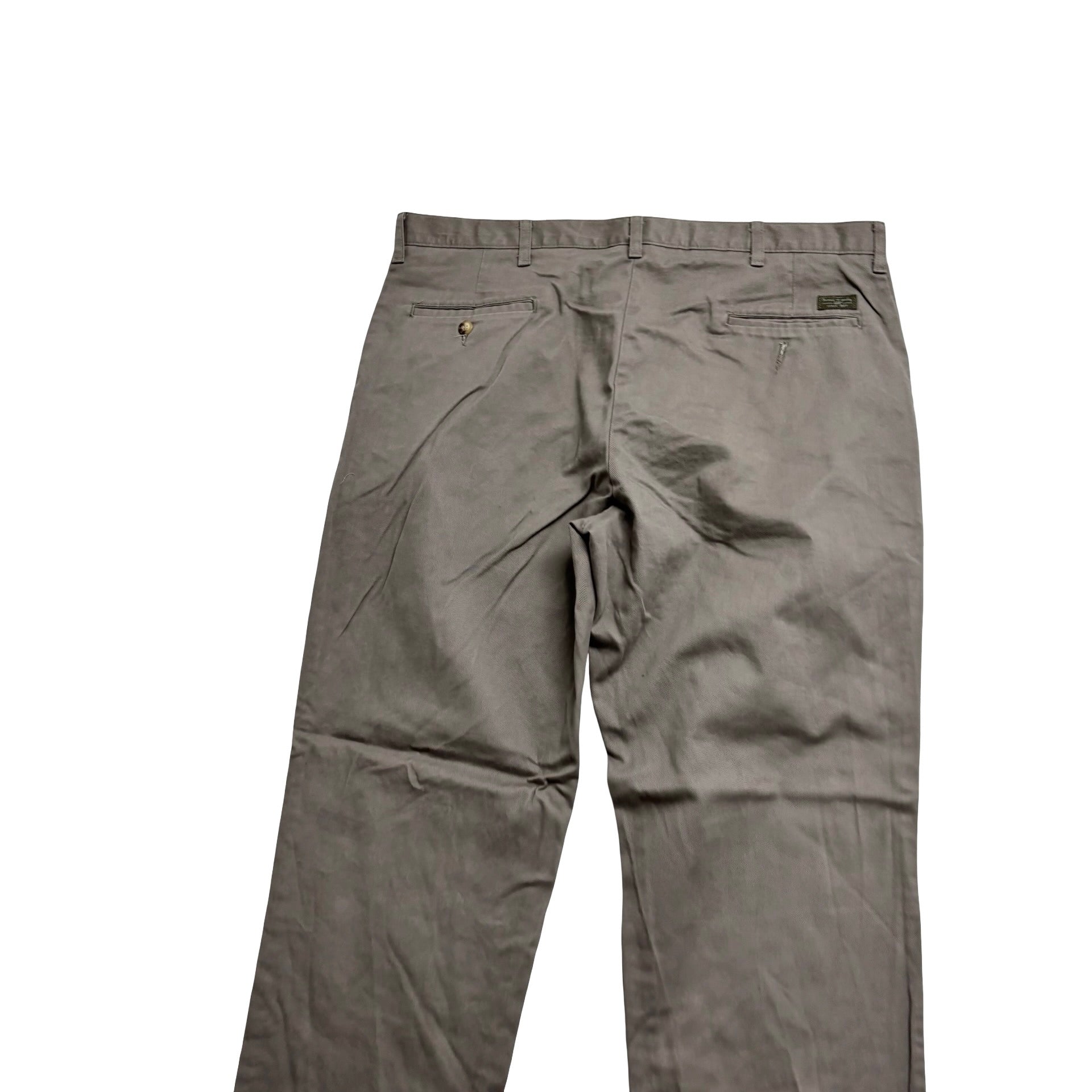 Lee Trousers W40 L30 Mens Brown Relaxed Straight Fit Vintage Pants (E)