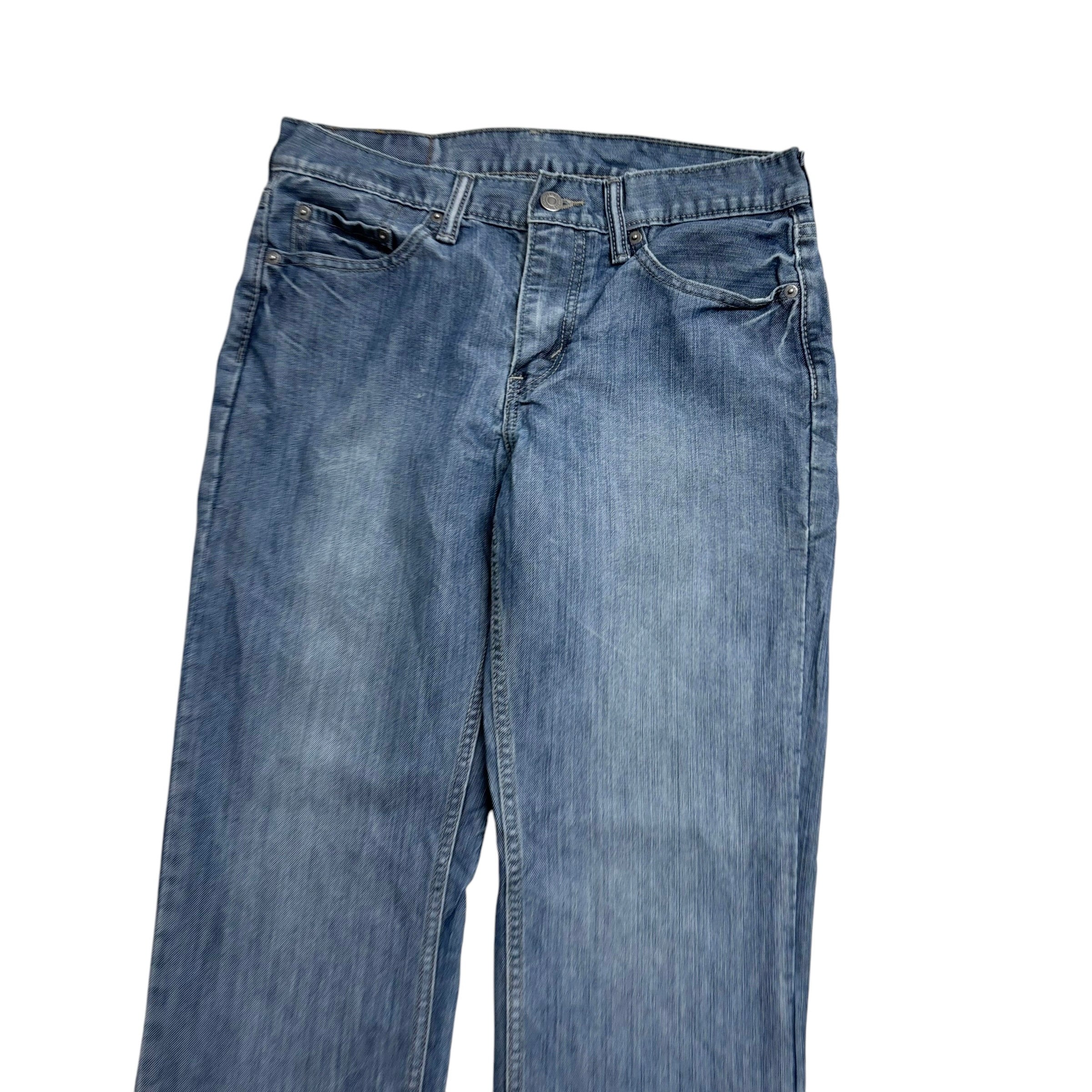 Levis 514 Jeans W30 L32 Mens Mid Blue Regular Straight Fit Denim (E)